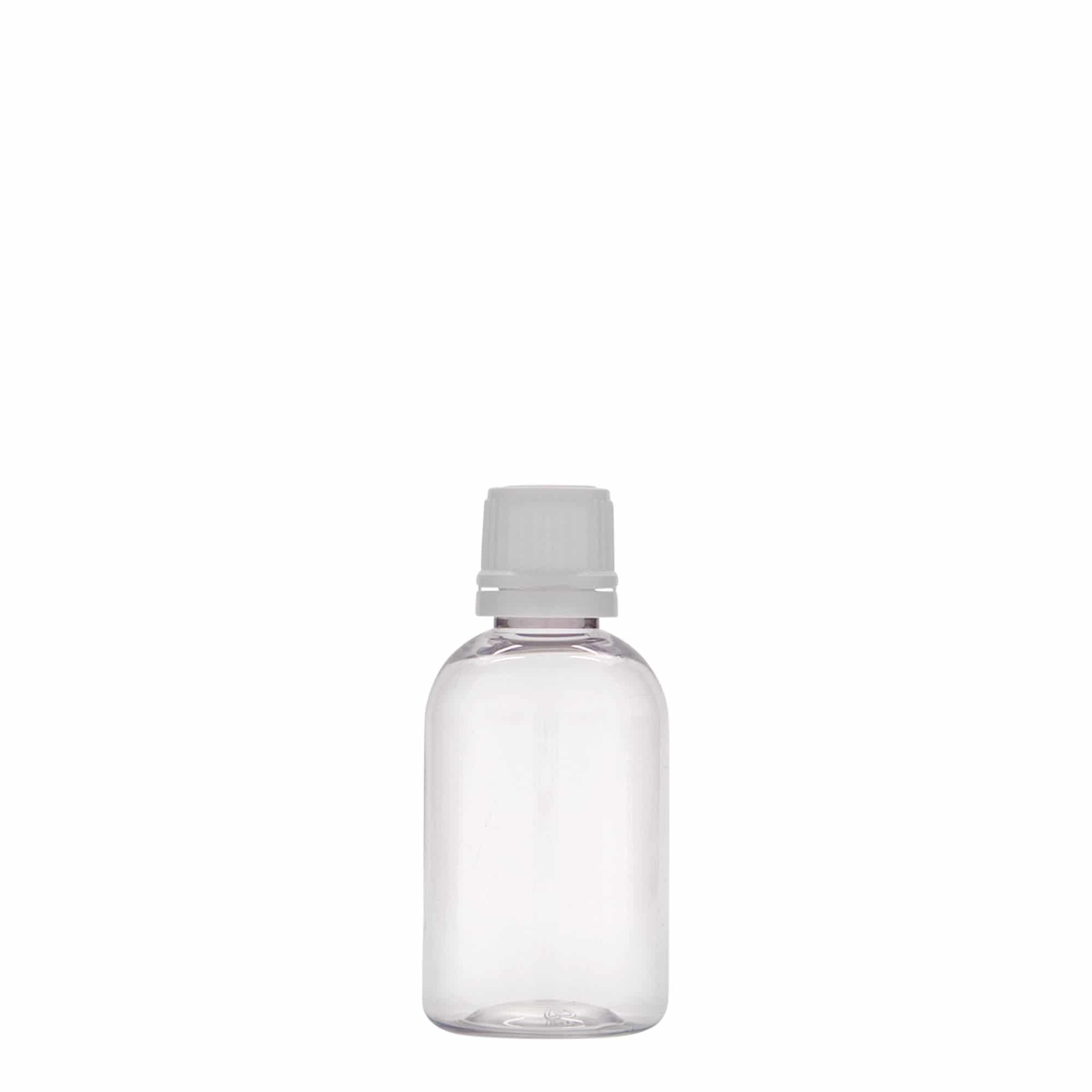 50 ml PET-medicinflaska 'Easy Living', plast, mynning: DIN 18