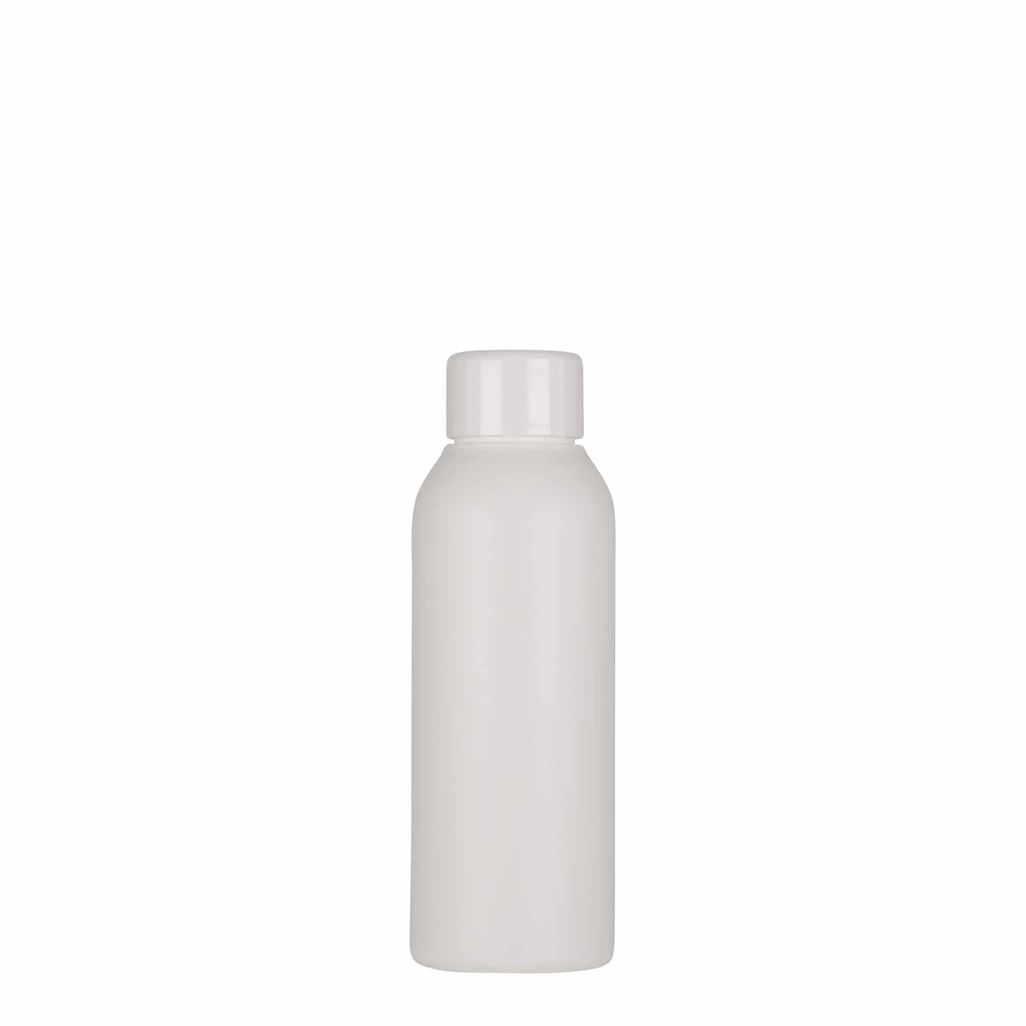 100 ml plastflaska 'Tuffy', HDPE, vit, öppning: 24/410