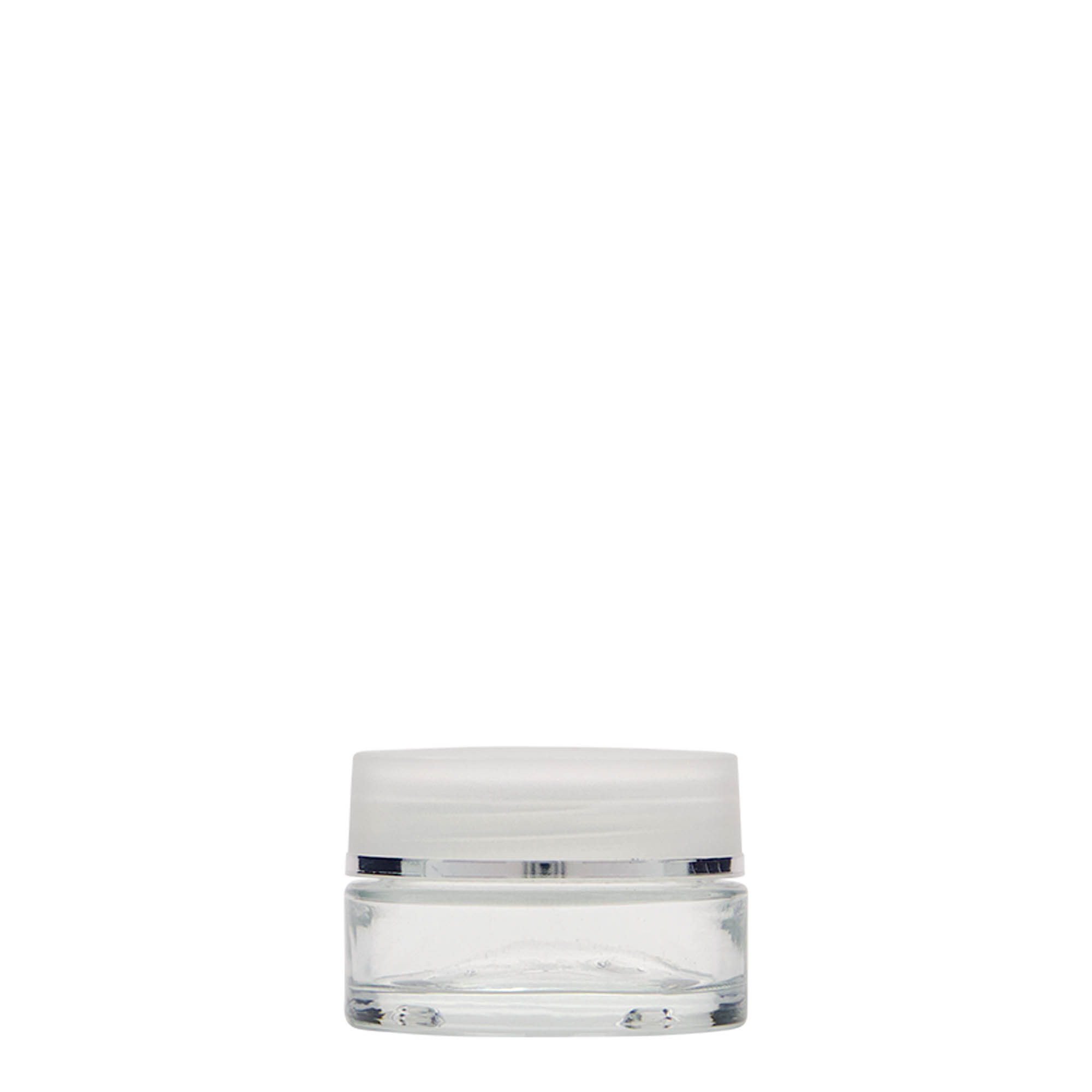 15 ml burk 'Clear Edition', glas, öppning: skruvlock