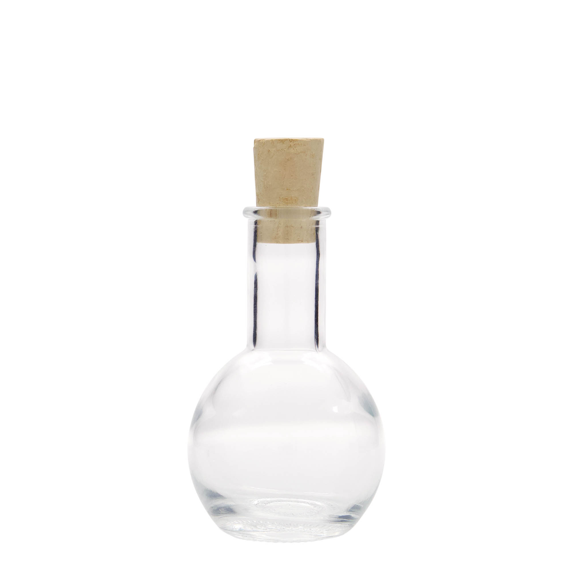 100 ml glasflaska 'Tulipano', öppning: kork