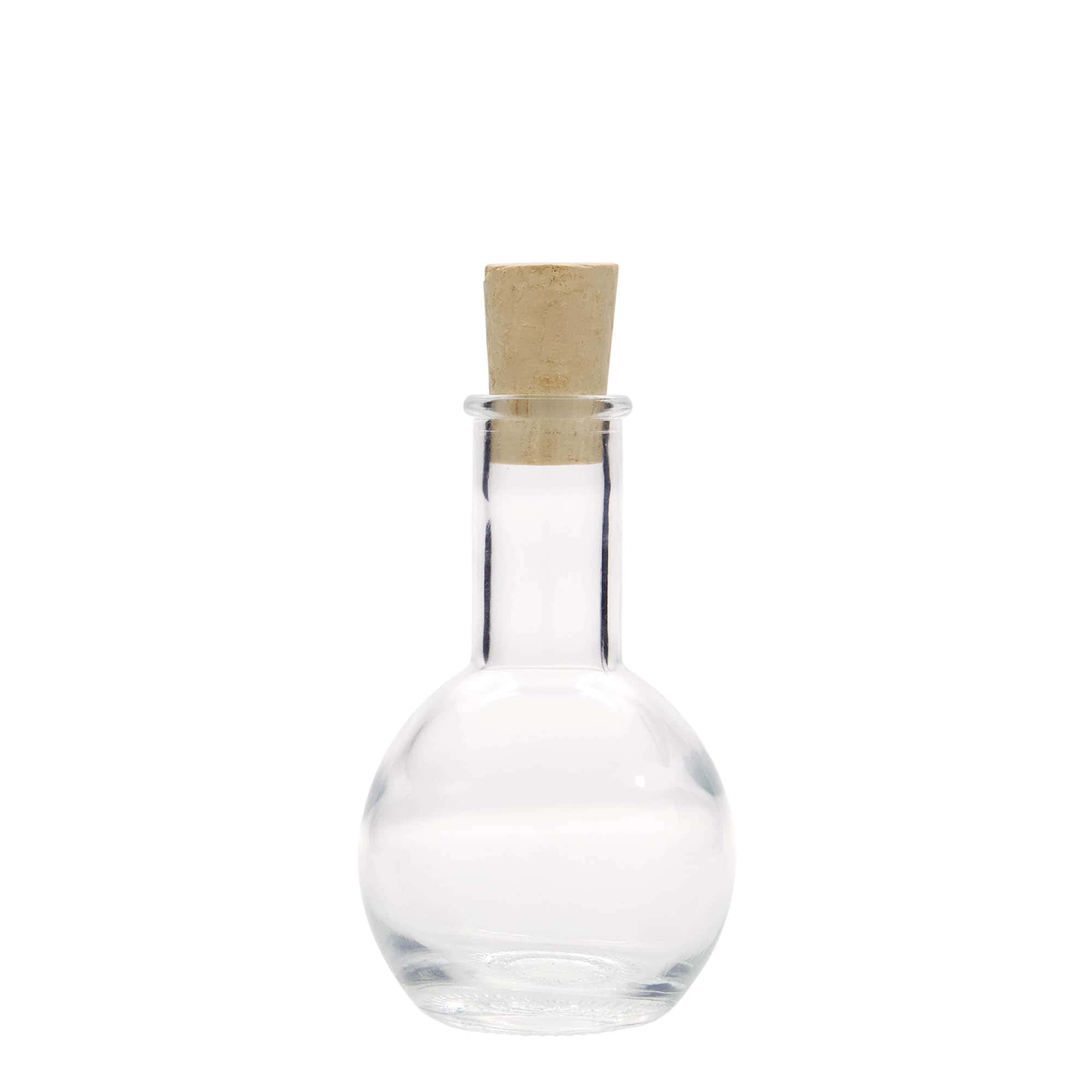 100 ml glasflaska 'Tulipano', öppning: kork