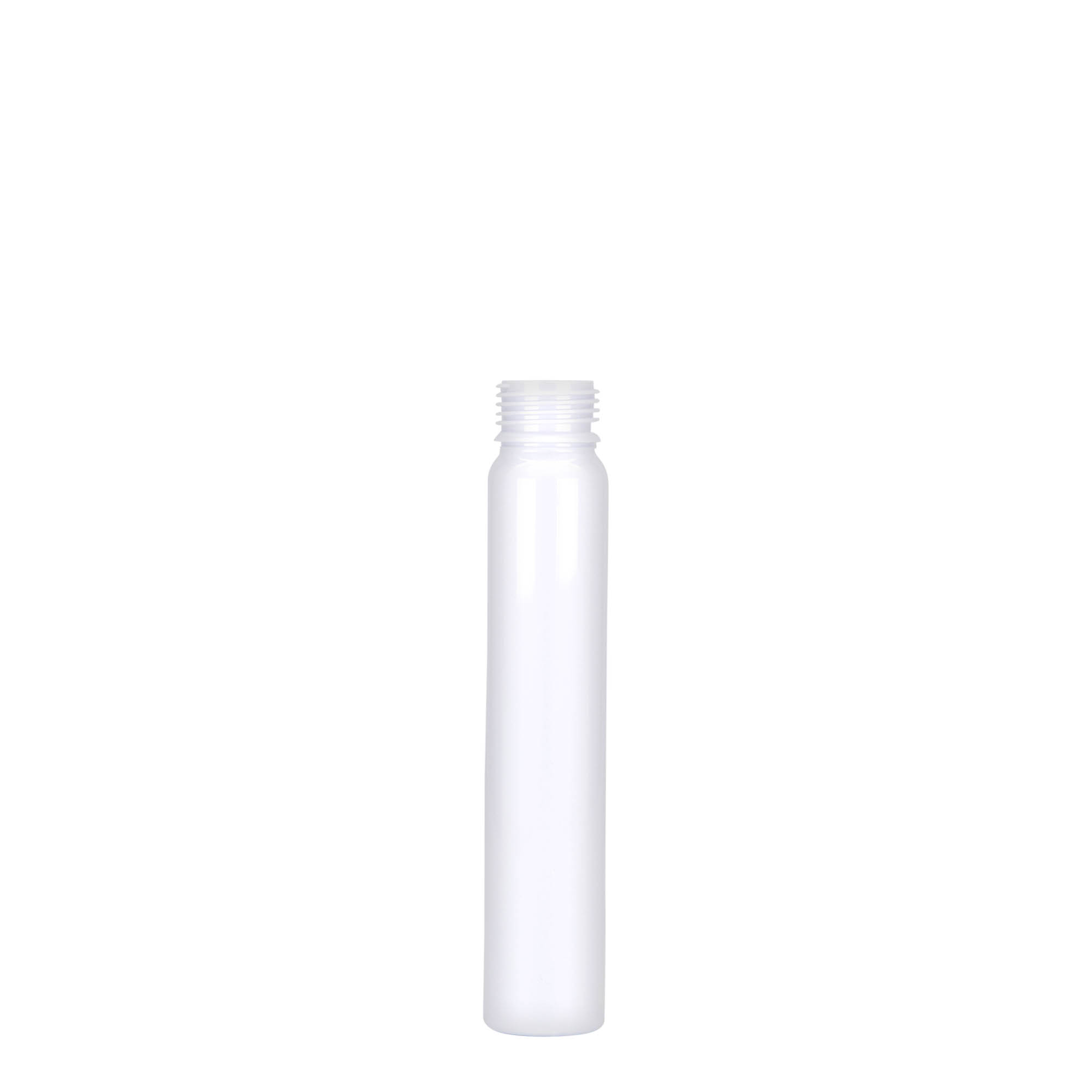 25 ml PET-rör, plast, vit, öppning: skruvlock