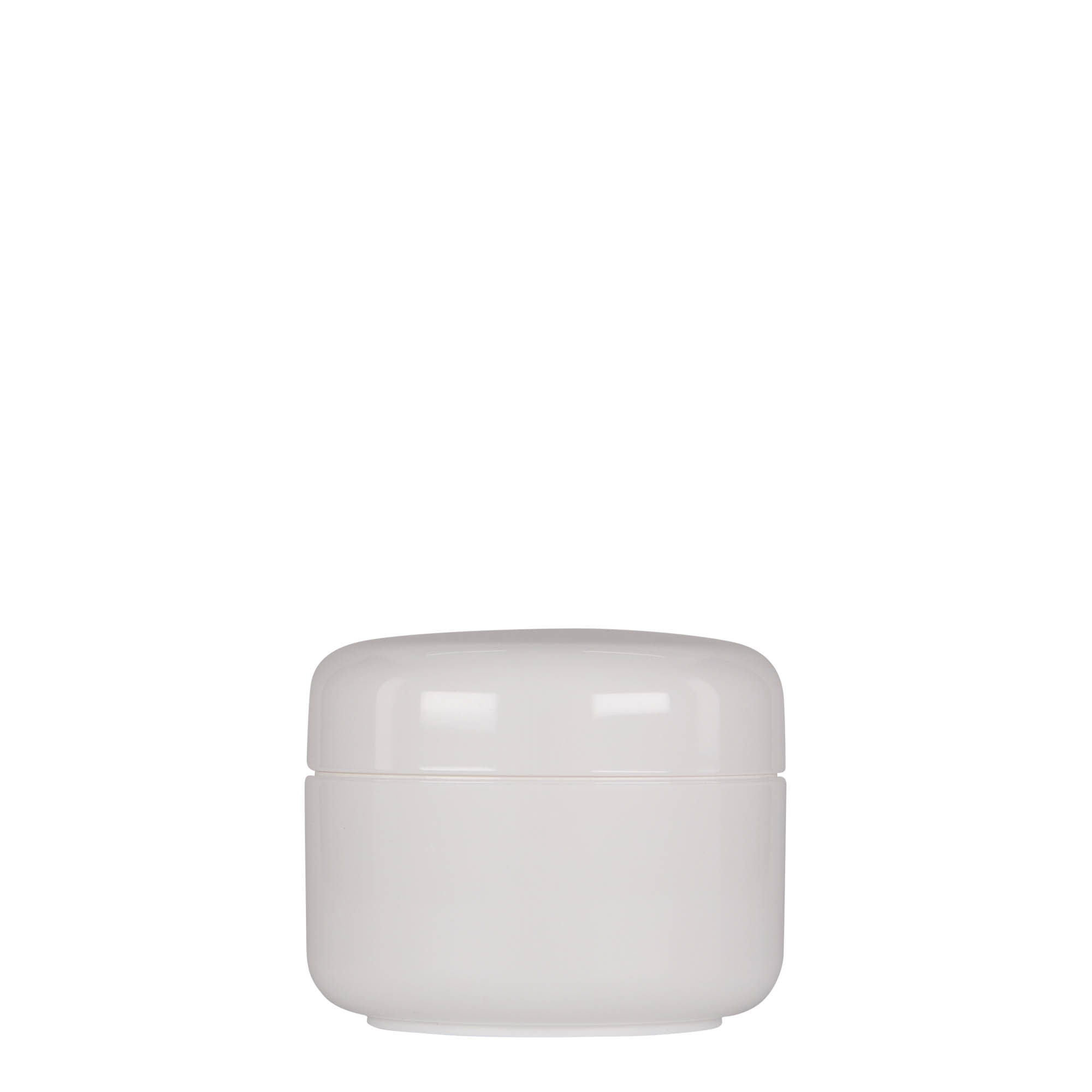 150 ml plastburk 'Bianca', PP, vit, öppning: skruvlock 150 ml plastburk 'Bianca', PP, vit, öppning: skruvlock