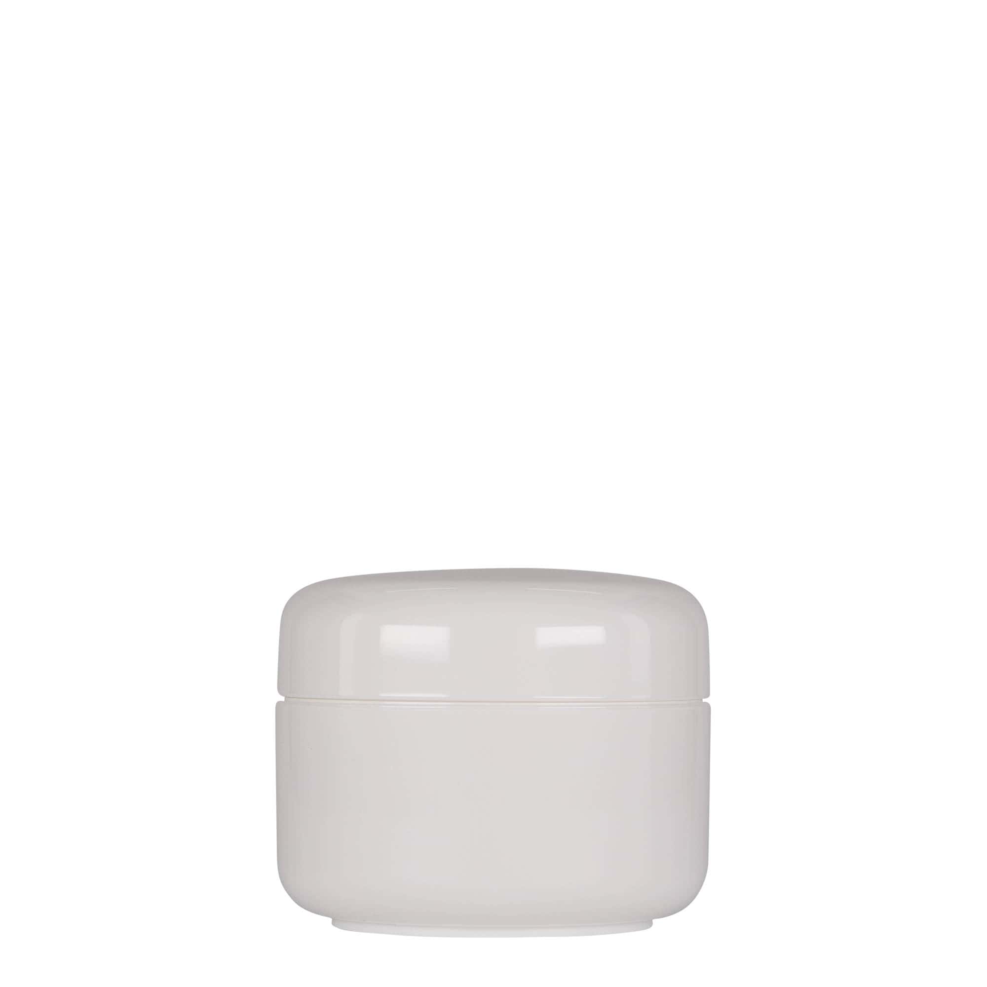 150 ml plastburk 'Bianca', PP, vit, öppning: skruvlock