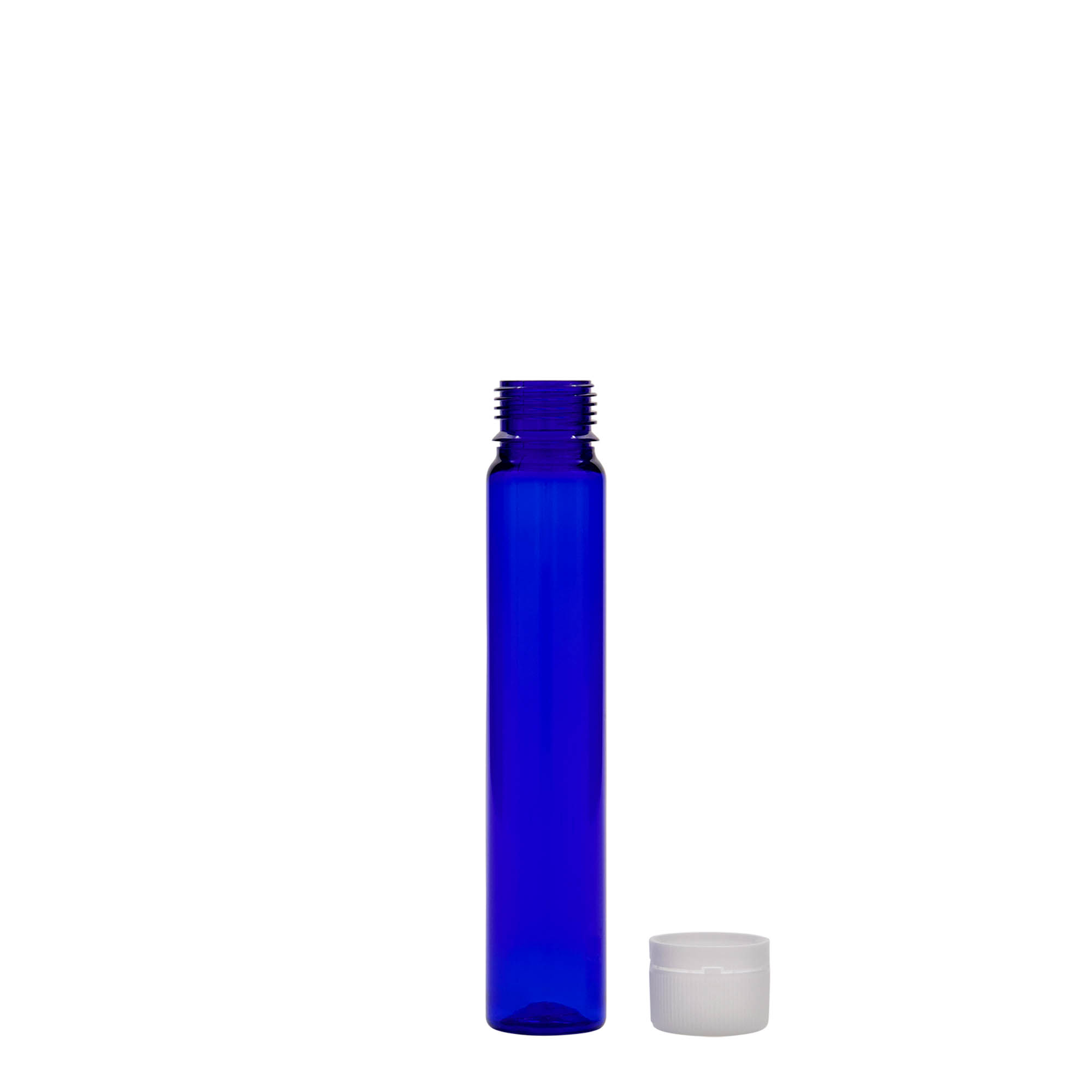25 ml PET-rör, plast, kungligt blå, öppning: skruvlock