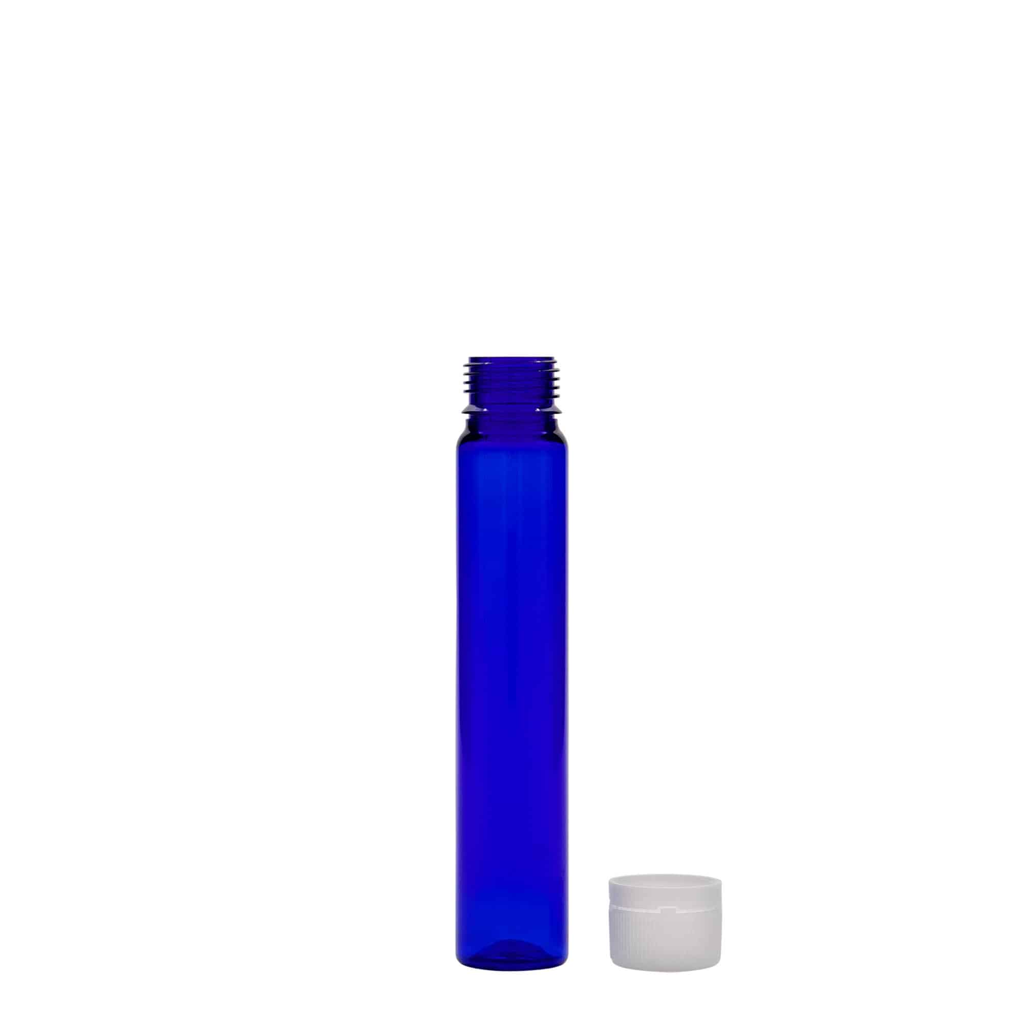 25 ml PET-rör, plast, kungligt blå, öppning: skruvlock
