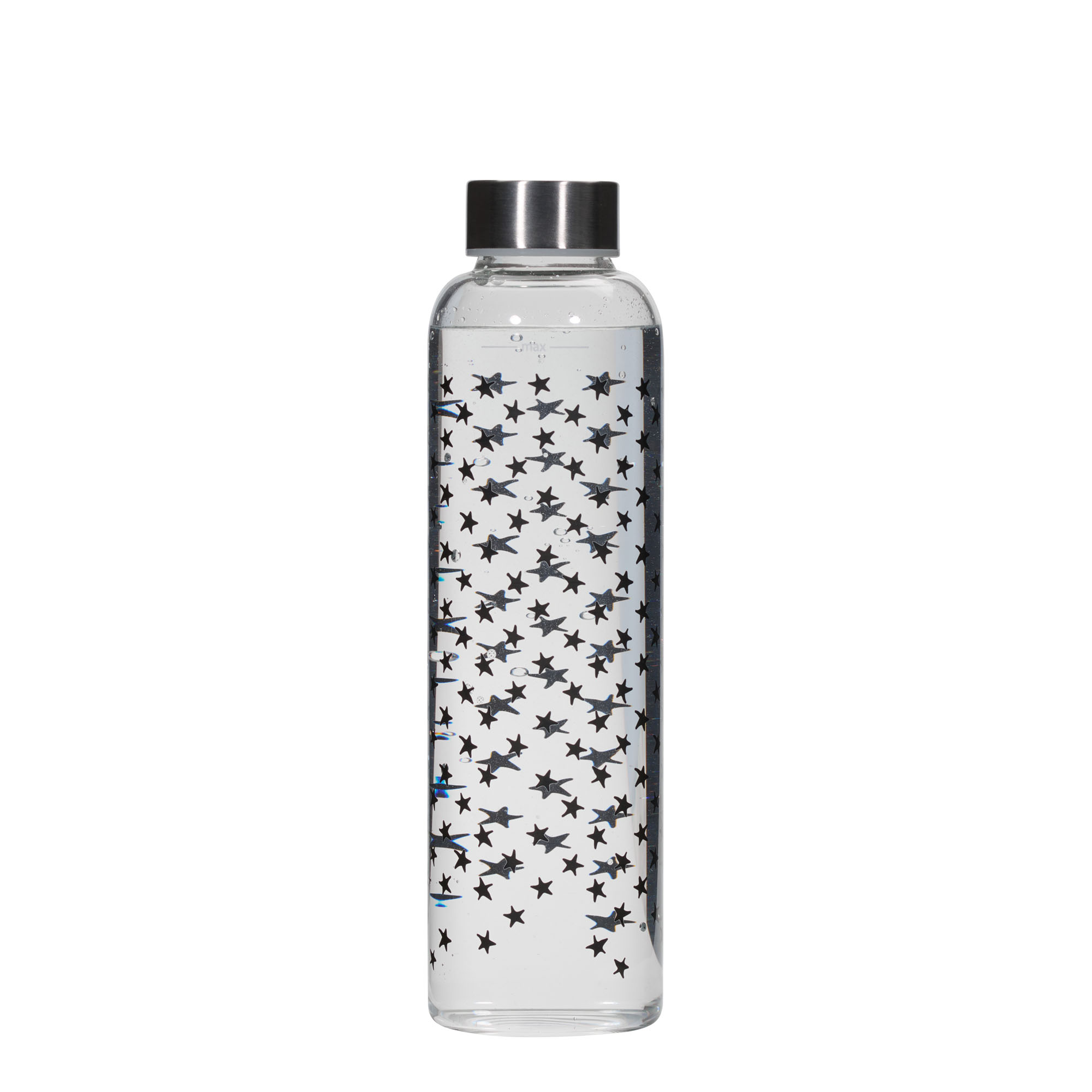 500 ml vattenflaska 'Perseus - Svarta stjärnor', öppning: skruvlock 500 ml vattenflaska 'Perseus - Svarta stjärnor', öppning: skruvlock