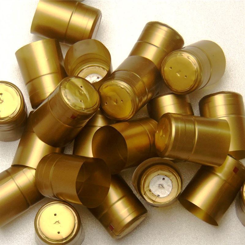 Krympkapsel 32x41, PVC-plast, guld