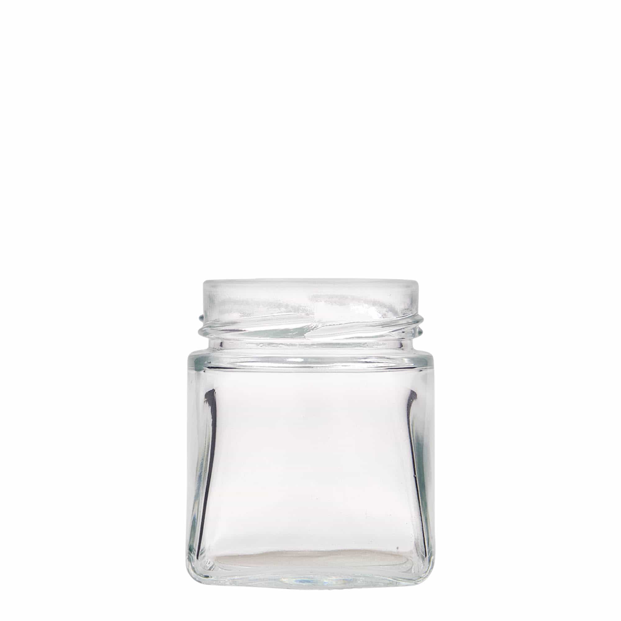 212 ml fyrkantigt glas 'Luxor', öppning: Deept-Twist-Off (DTO 63)