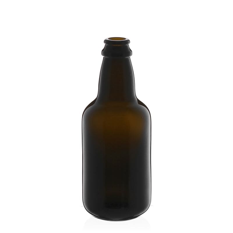 330 ml ölflaska 'Era', glas, antikgrön, öppning: kapsyl