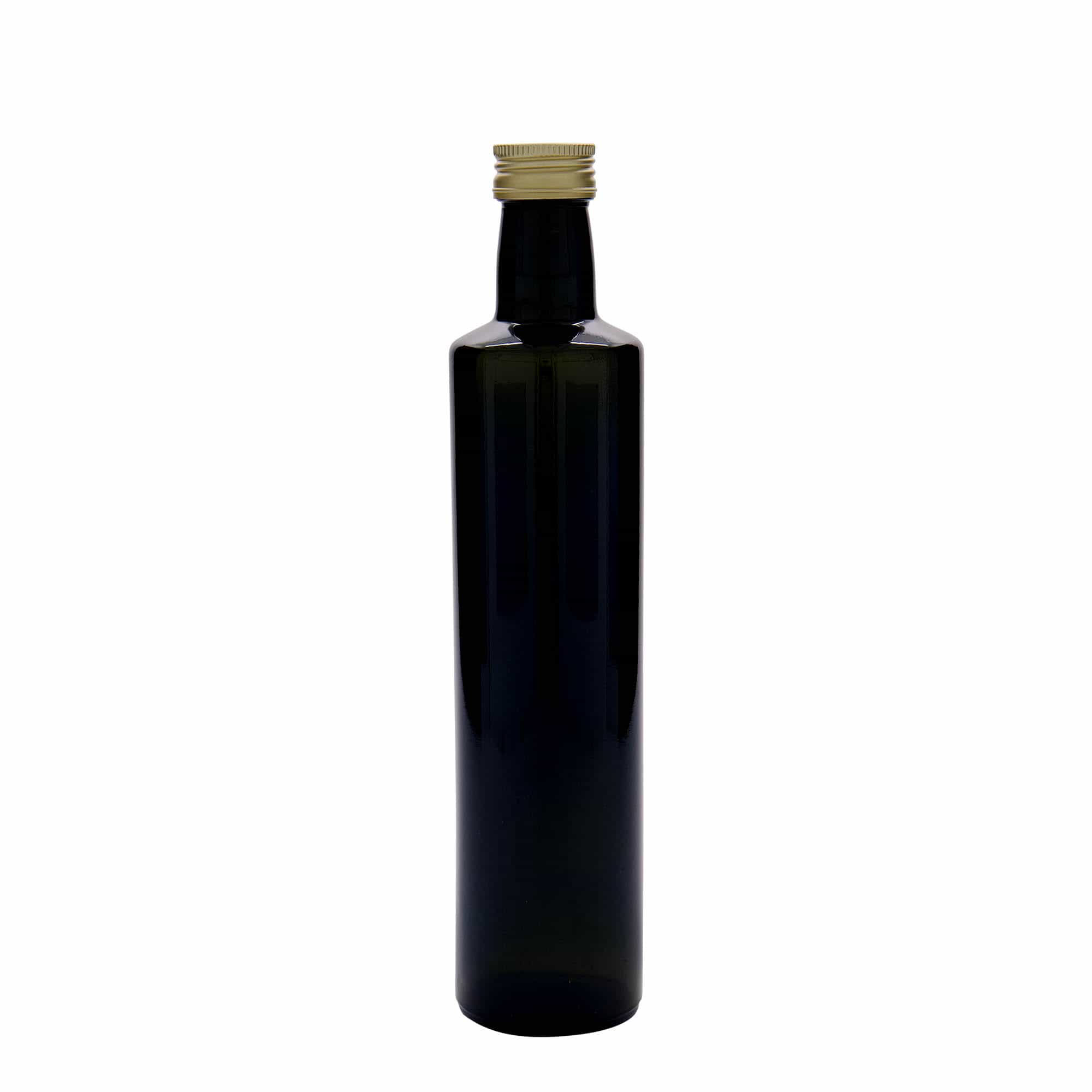 500 ml glasflaska 'Dorica', antikgrön, mynning: PP 31,5