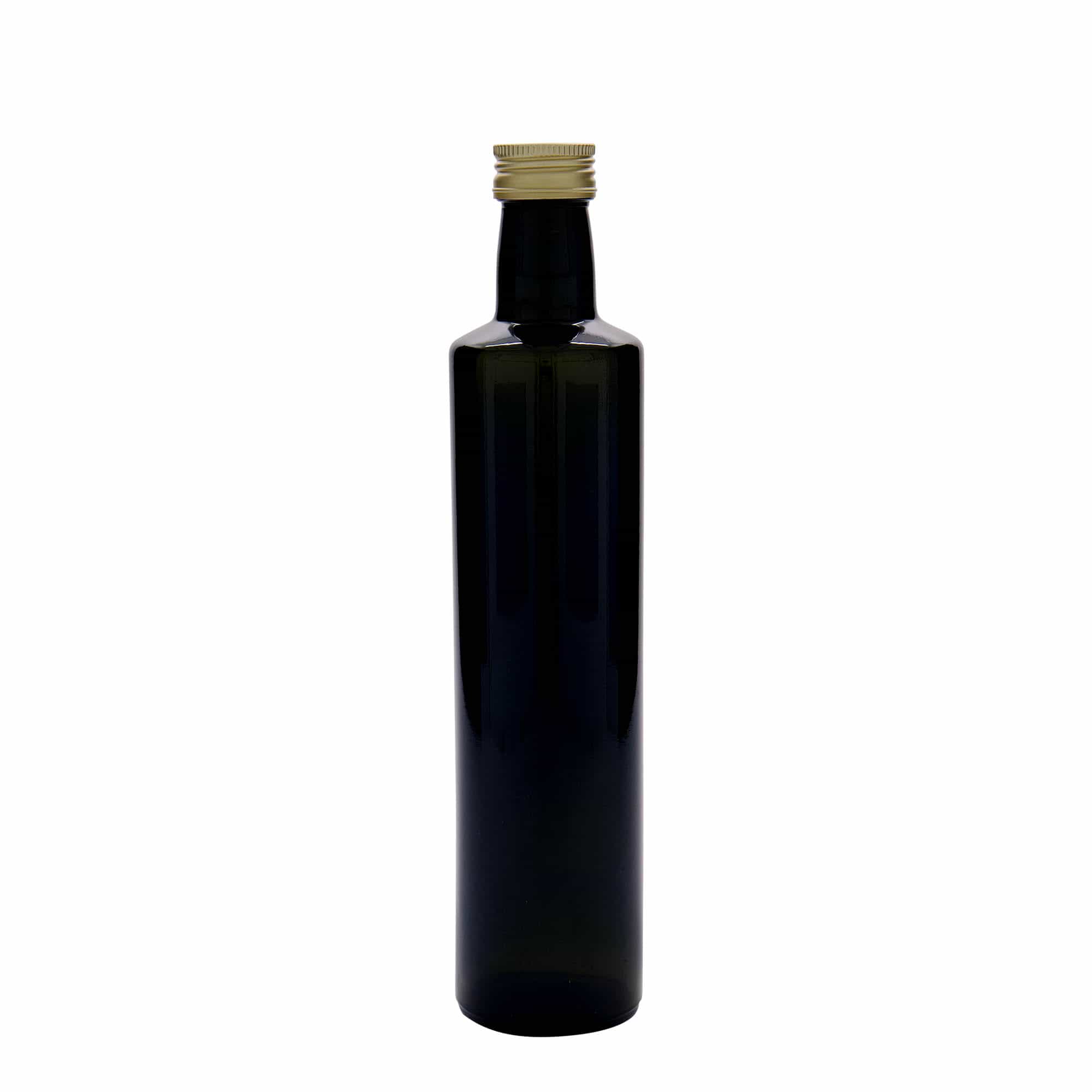 500 ml glasflaska 'Dorica', antikgrön, mynning: PP 31,5