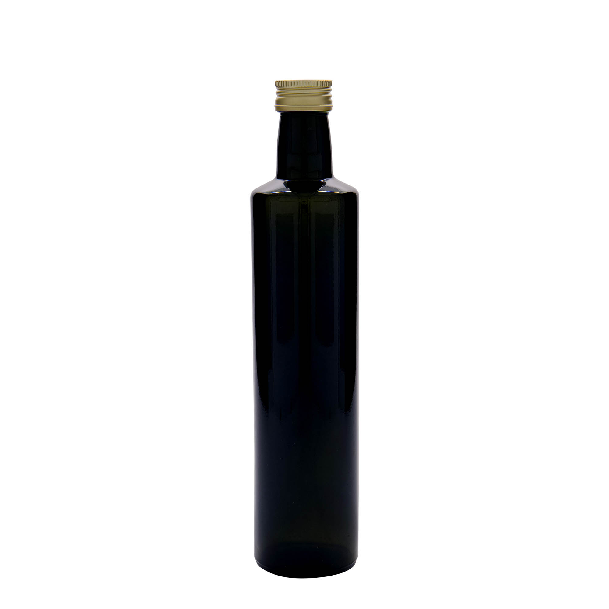 500 ml glasflaska 'Dorica', antikgrön, mynning: PP 31,5