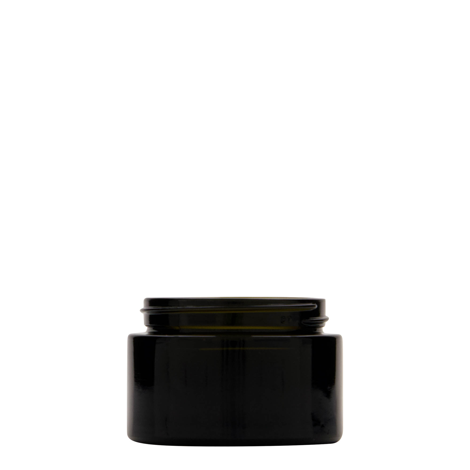 50 ml återvinningsburk 'Floria', glas, antikgrön, öppning: 58/400