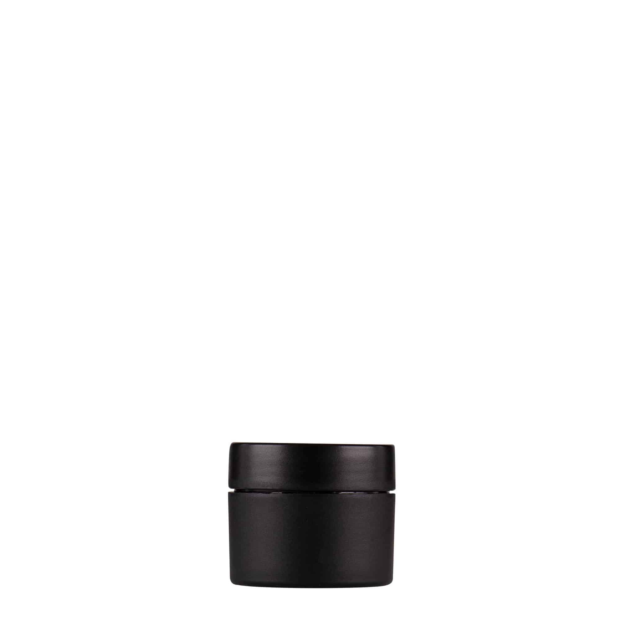 5 ml plastburk 'Antonella', PP, svart, öppning: skruvlock