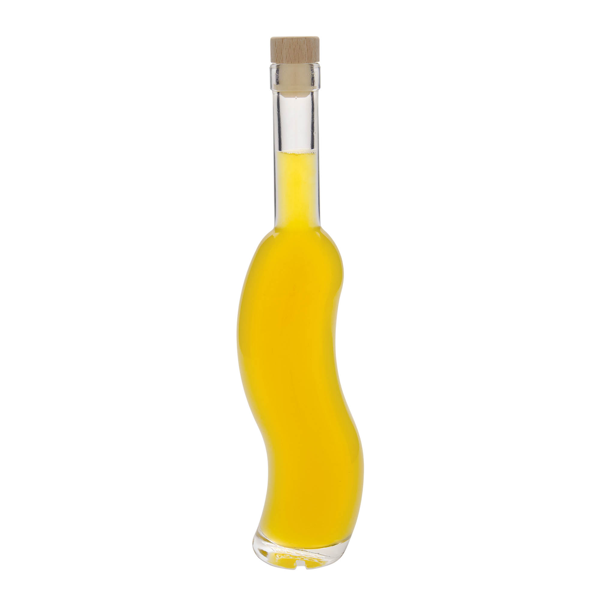 350 ml glasflaska 'La-Ola', halvrund, öppning: kork
