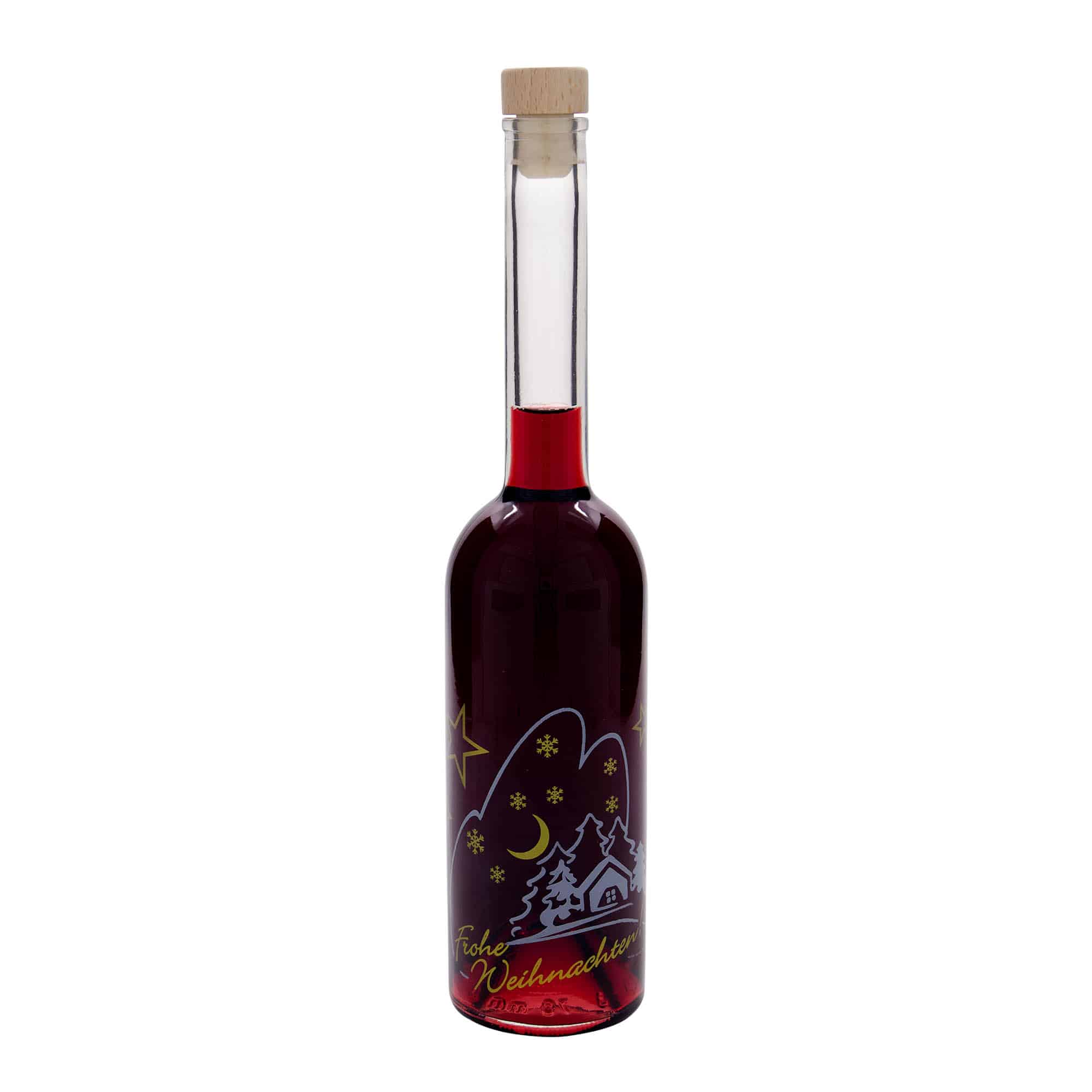 500 ml glasflaska 'Opera', motiv: julidyll, mynning: kork