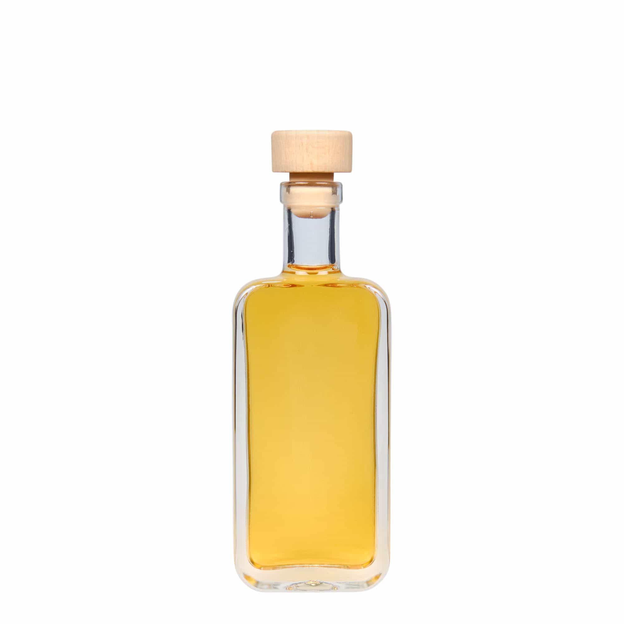 100 ml glasflaska 'Nice', rektangulär, mynning: kork