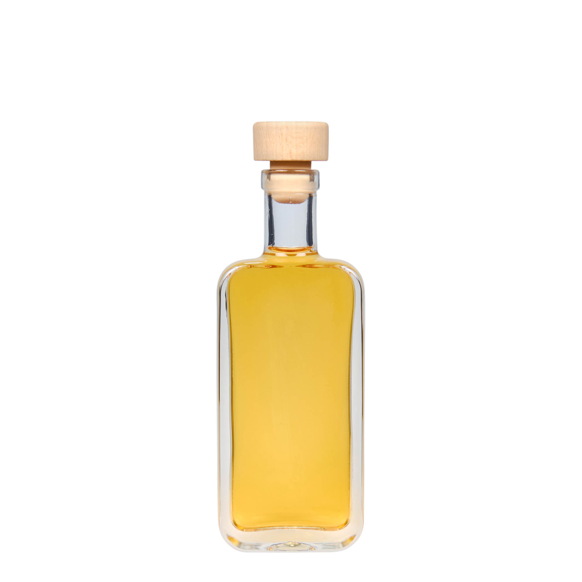 100 ml glasflaska 'Nice', rektangulär, öppning: kork