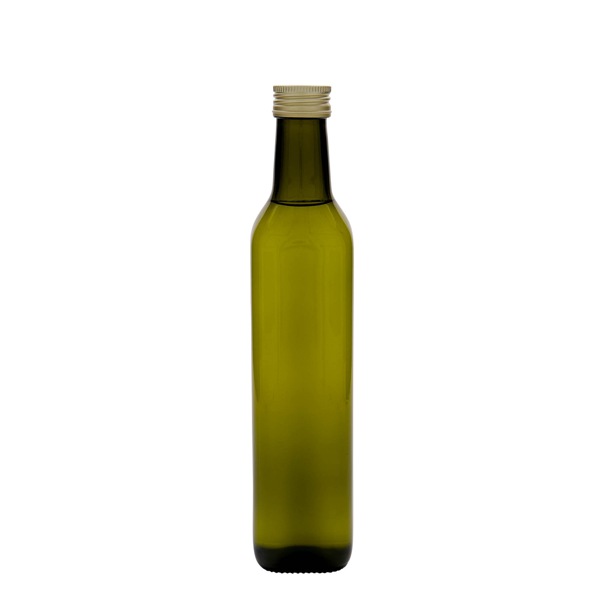 500 ml glasflaska 'Marasca', kvadratisk, antikgrön, mynning: PP 31,5 500 ml glasflaska 'Marasca', kvadratisk, antikgrön, mynning: PP 31,5