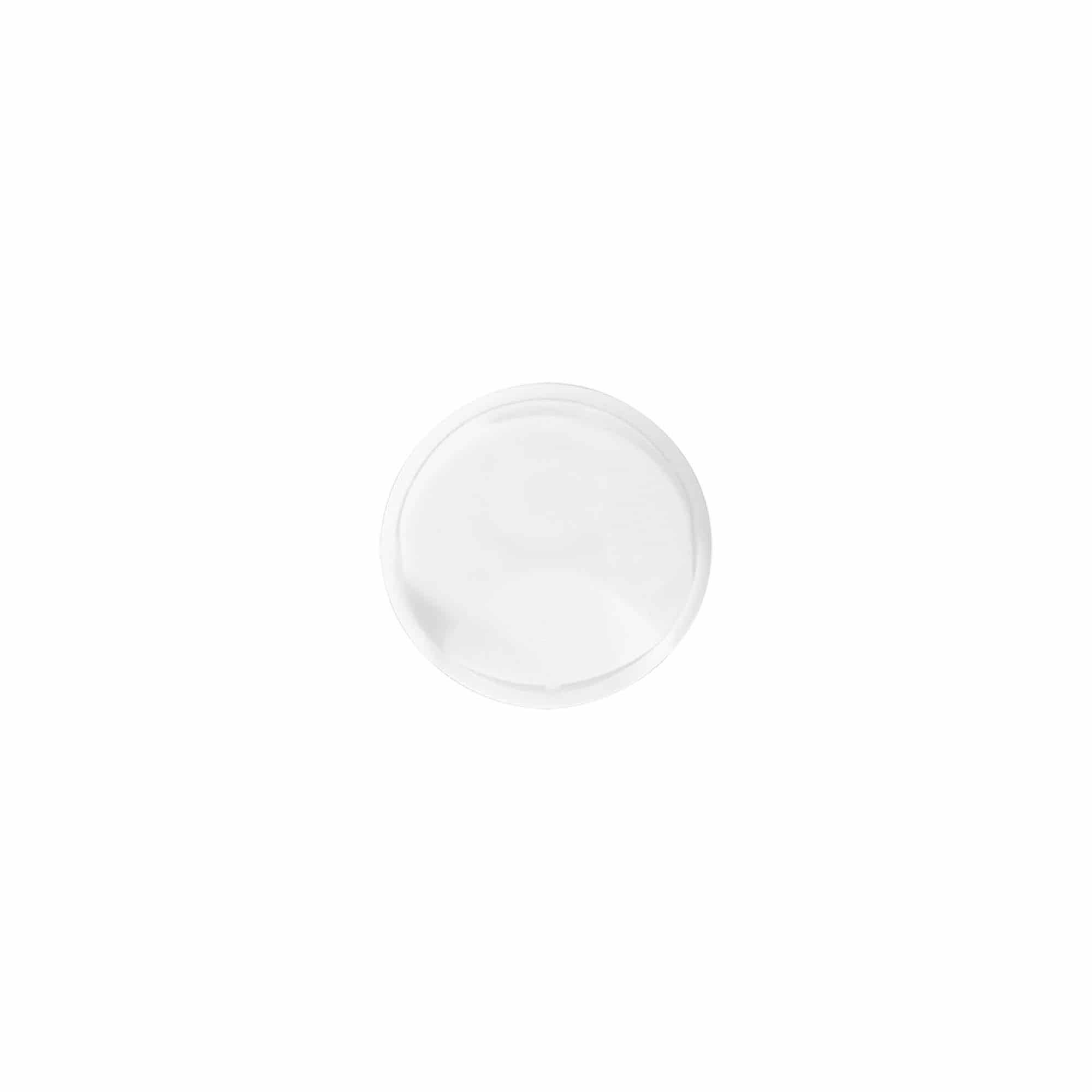 Skruvkapsel Disc Top, PP-plast, vit, för mynning: 24/410