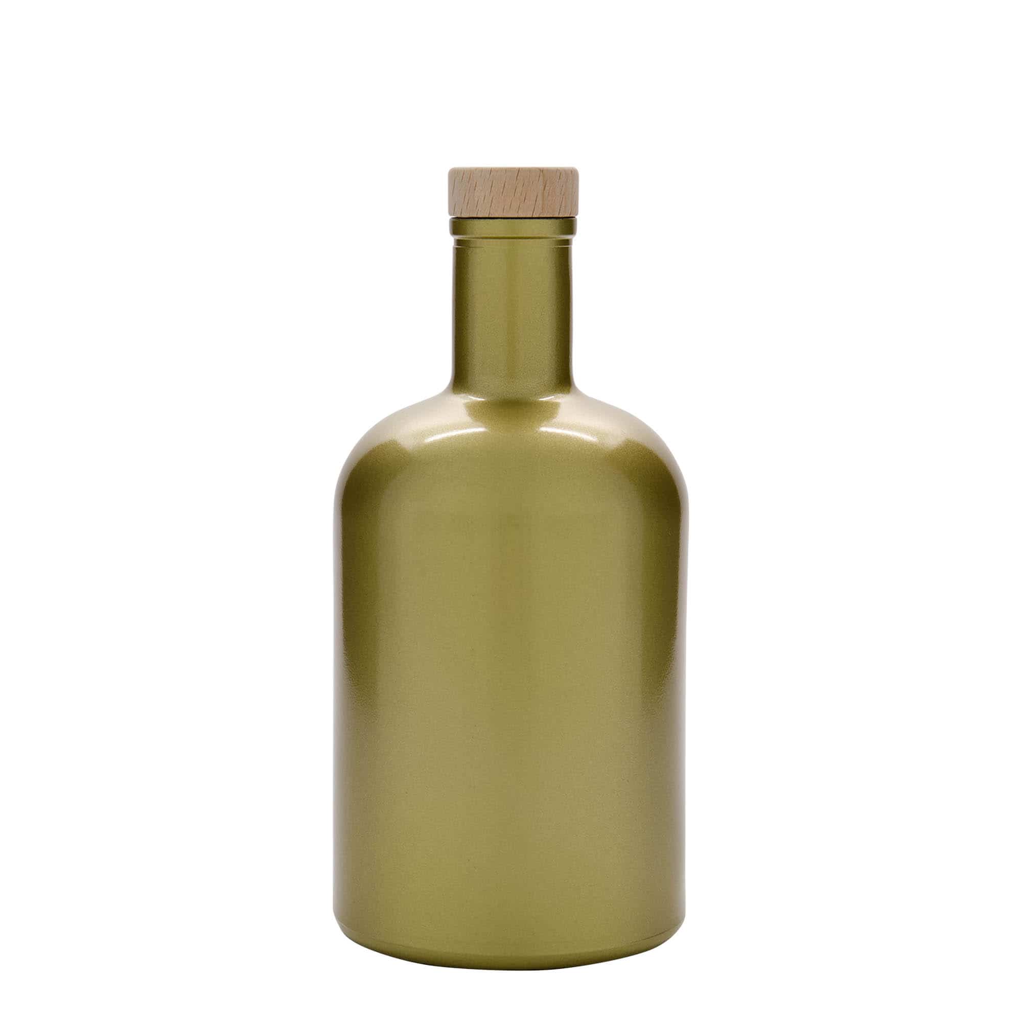 700 ml glasflaska 'Gerardino', guld, mynning: kork