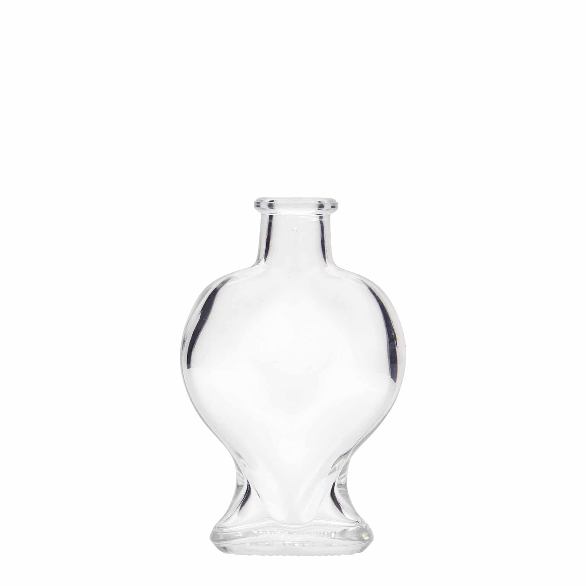 100 ml glasflaska 'Hjärta', mynning: kork 100 ml glasflaska 'Hjärta', mynning: kork