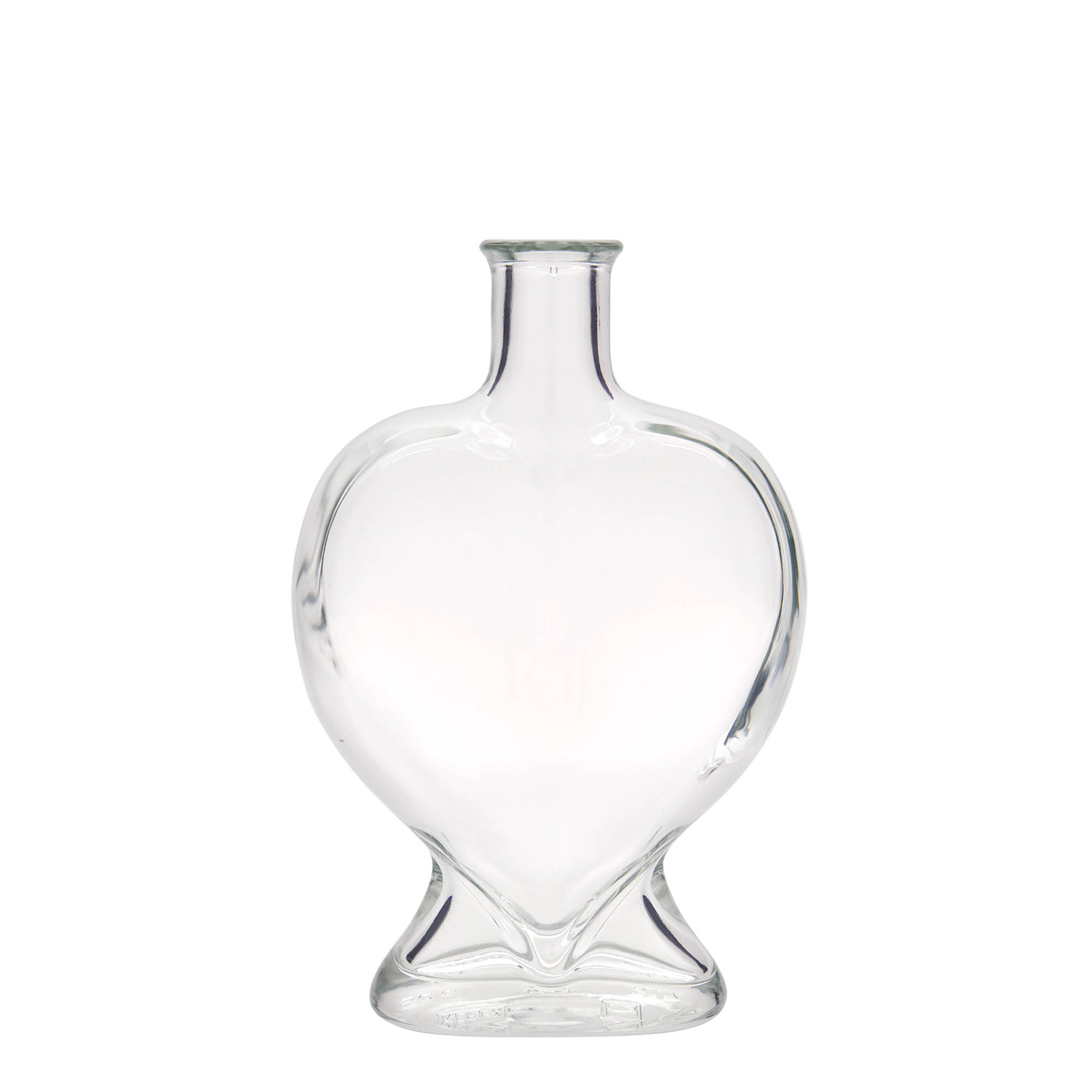 500 ml glasflaska 'Hjärta', mynning: kork 500 ml glasflaska 'Hjärta', mynning: kork