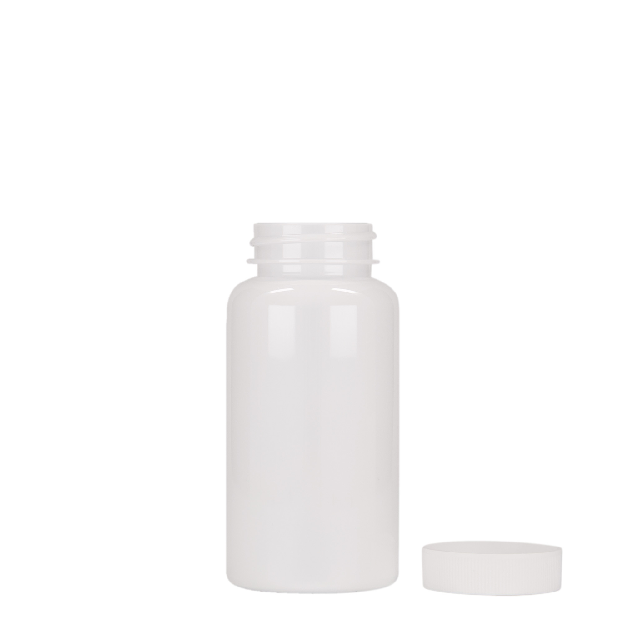 150 ml PET-flaska, plast, vit, öppning: 38/400 150 ml PET-flaska, plast, vit, öppning: 38/400