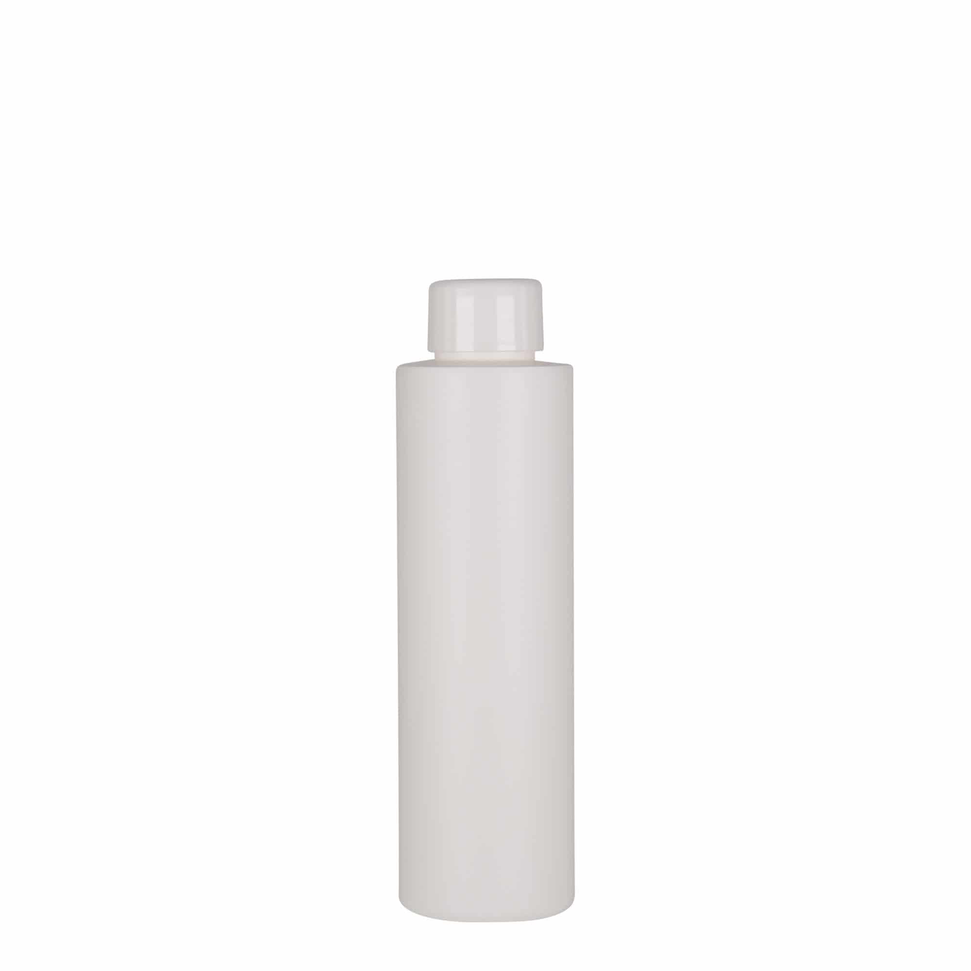 150 ml plastflaska 'Pipe', HDPE, vit, mynning: GPI 24/410