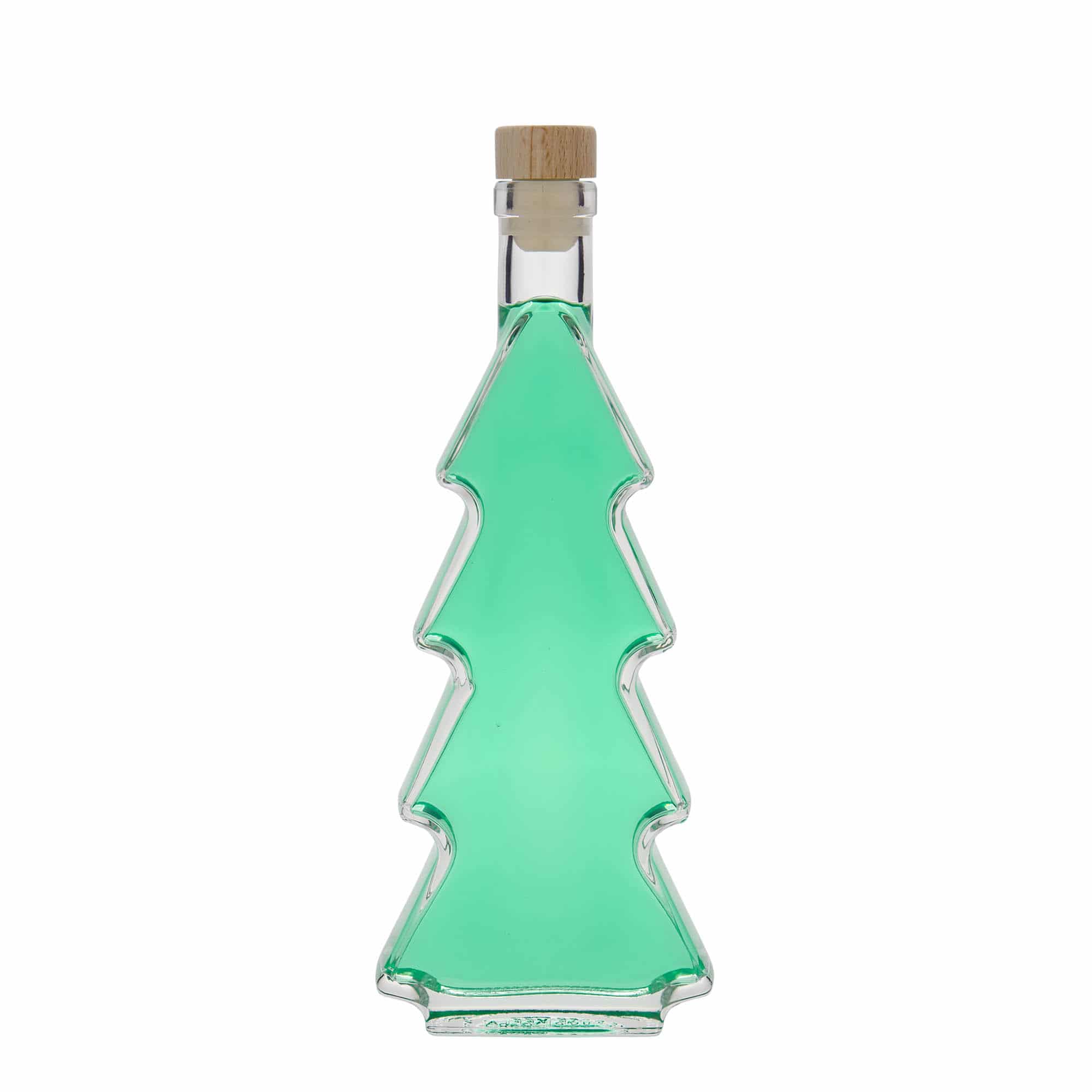 350 ml glasflaska 'Julgran', mynning: kork
