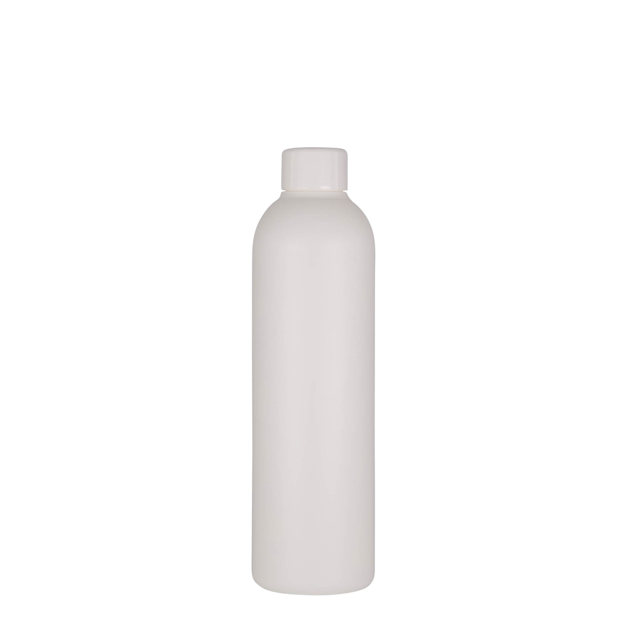 250 ml plastflaska 'Tuffy', HDPE, vit, öppning: 24/410