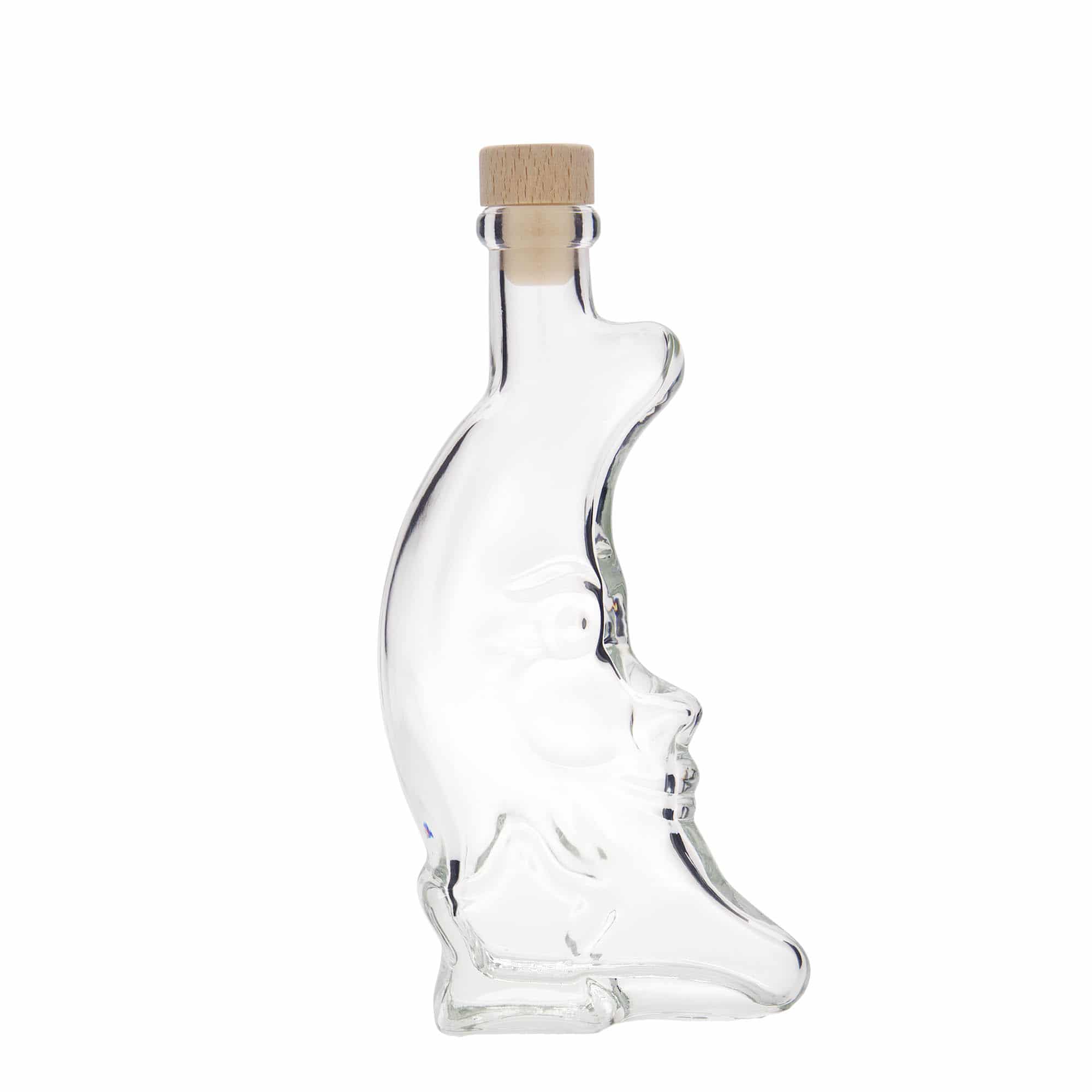 200 ml glasflaska 'Måne', mynning: kork