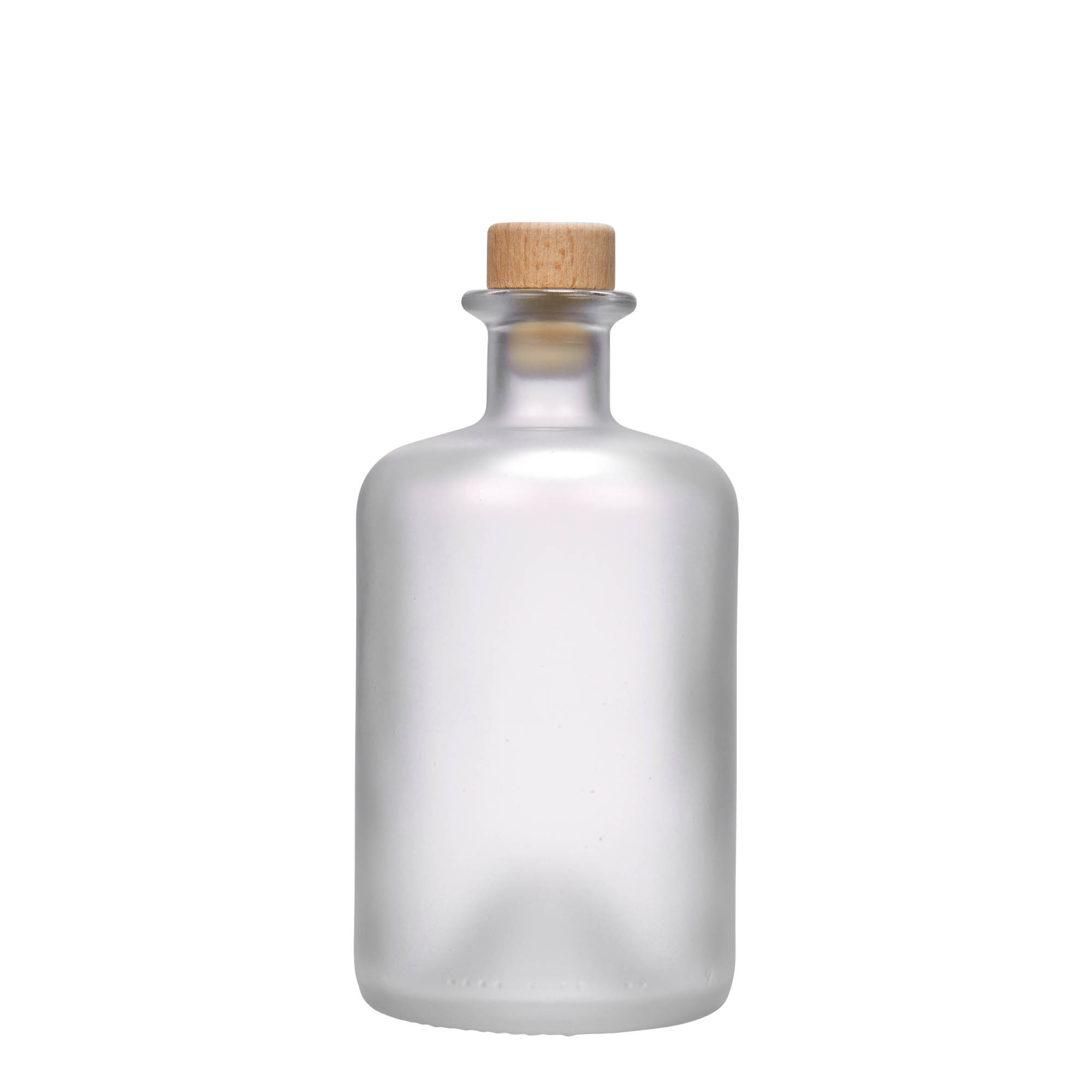 500 ml glasflaska apotekare, iskall, mynning: kork