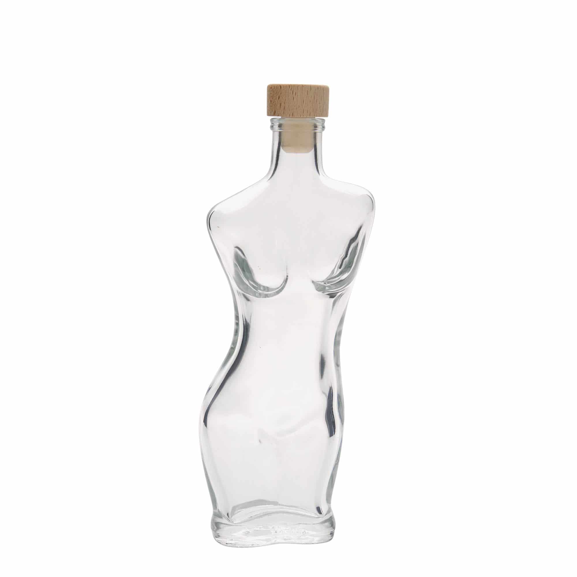 200 ml glasflaska 'Eva', mynning: kork