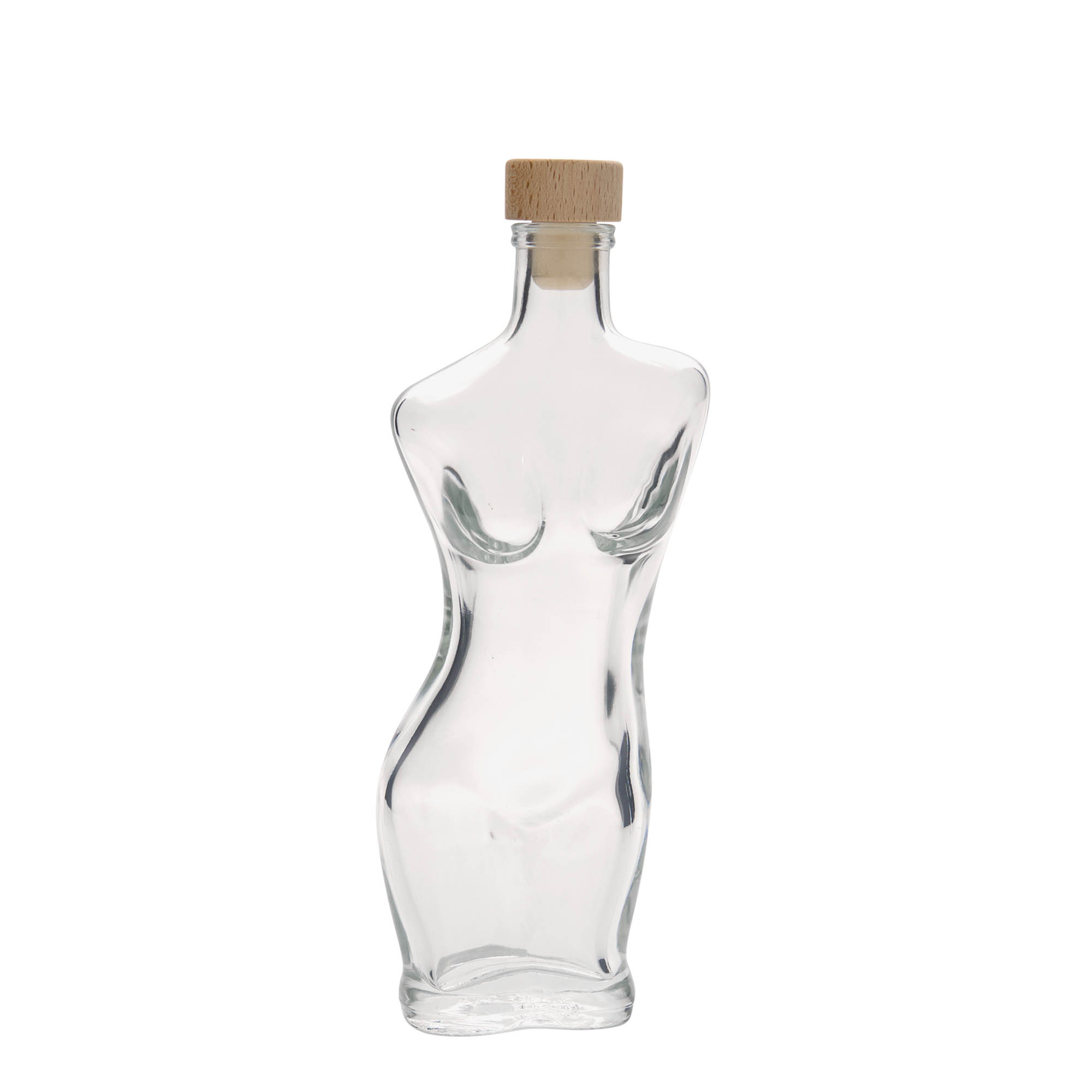 200 ml glasflaska 'Eva', öppning: kork
