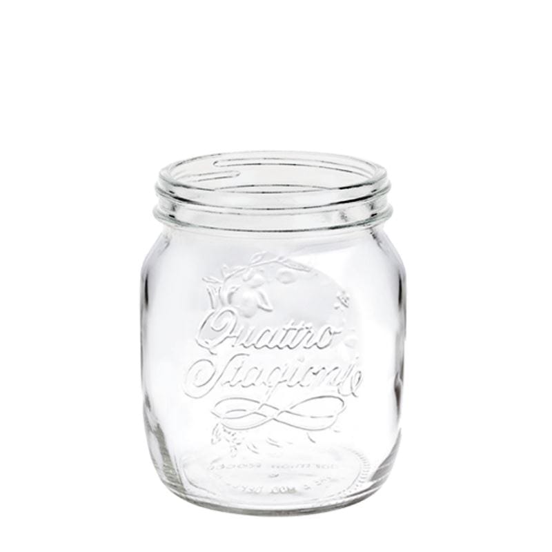 700 ml glas 'Quattro Stagioni', öppning: skruvlock