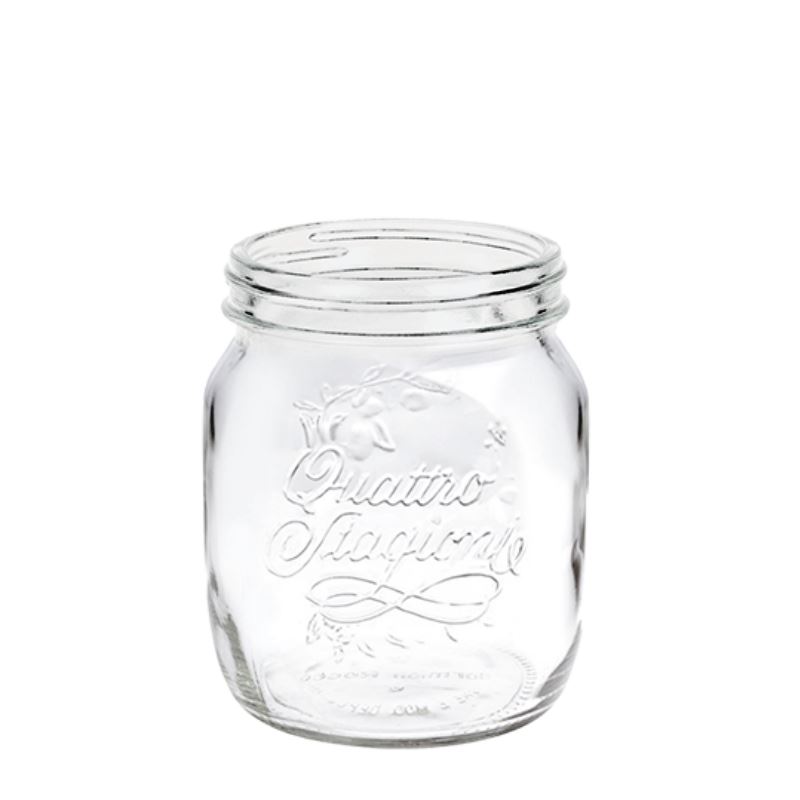 700 ml glas 'Quattro Stagioni', öppning: skruvlock