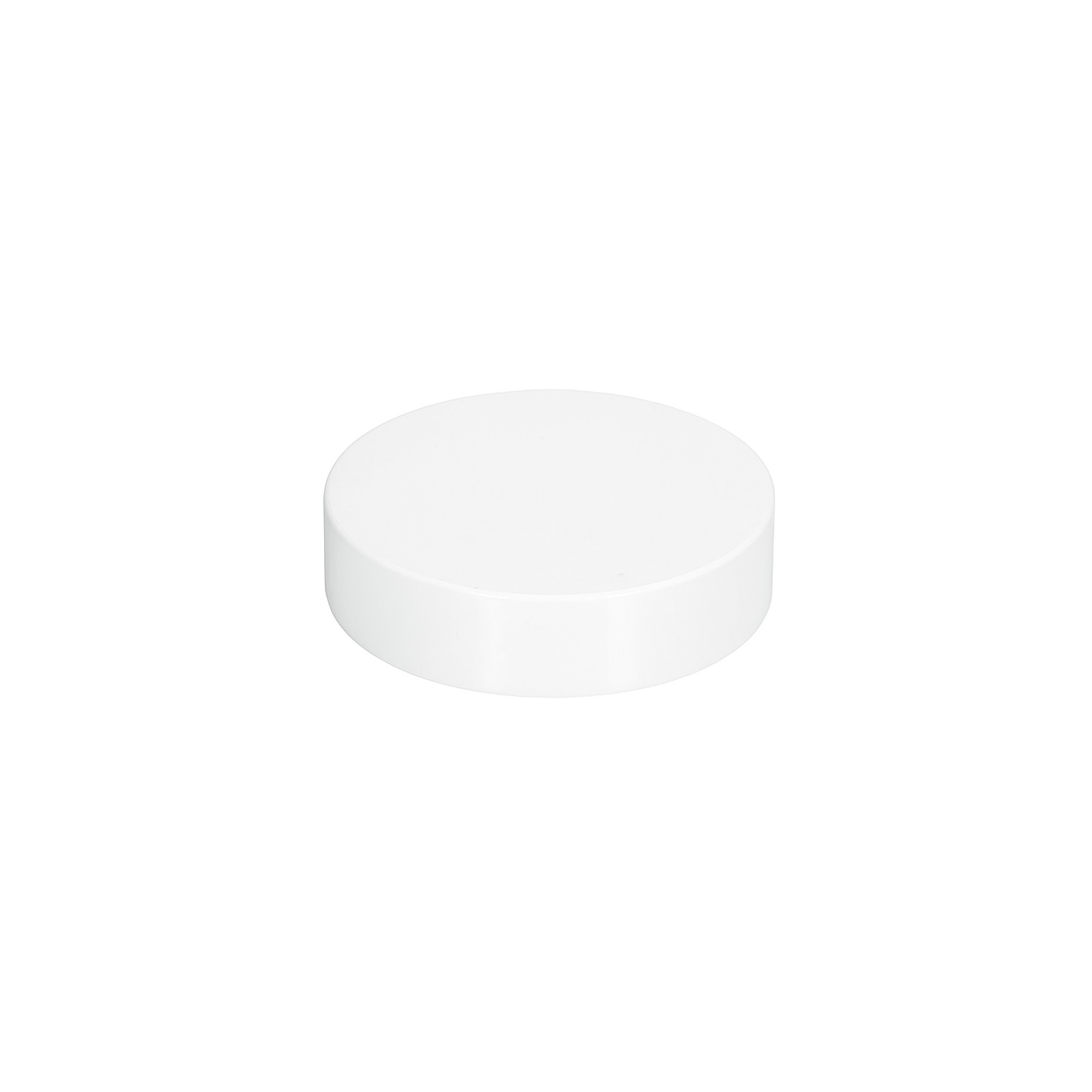 Skruvlock för 60 ml 'Brown Line', HPM-plast, vitt