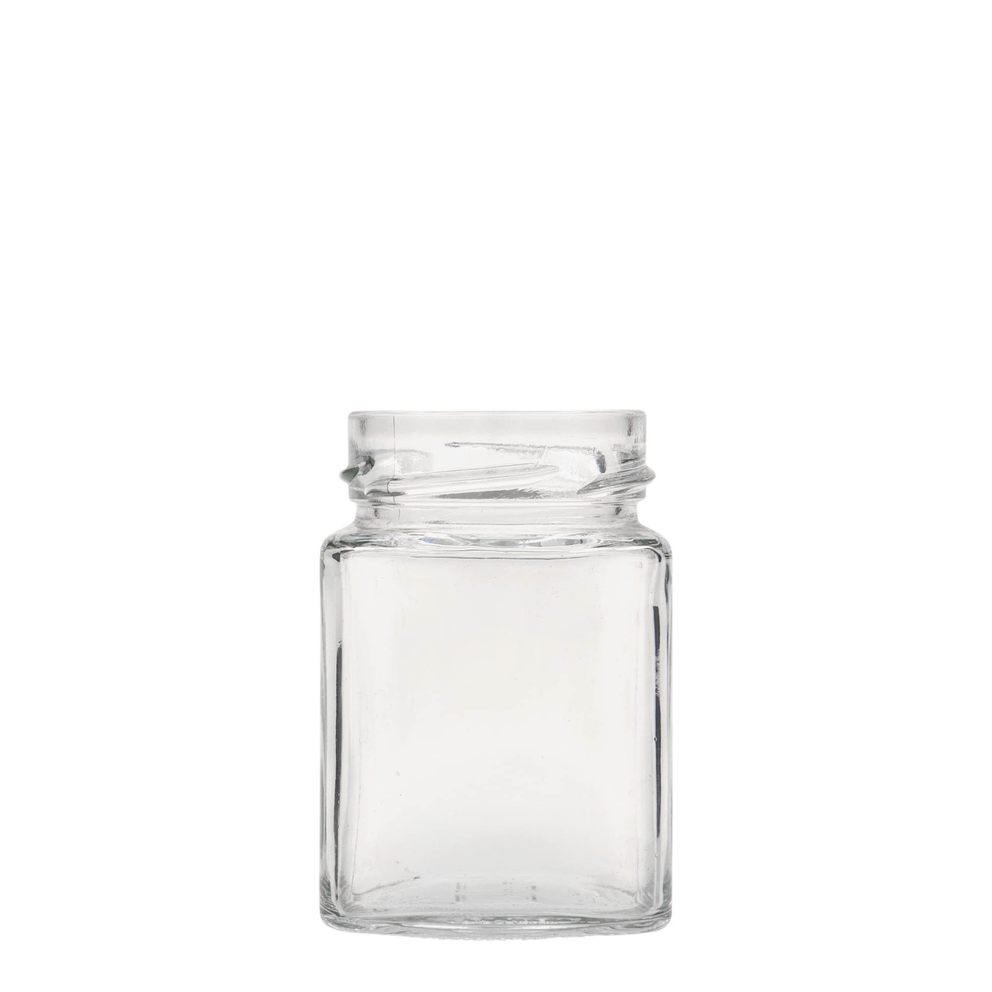 212 ml fyrkantigt glas 'Funny', öppning: Deep-Twist-Off (DTO 58)