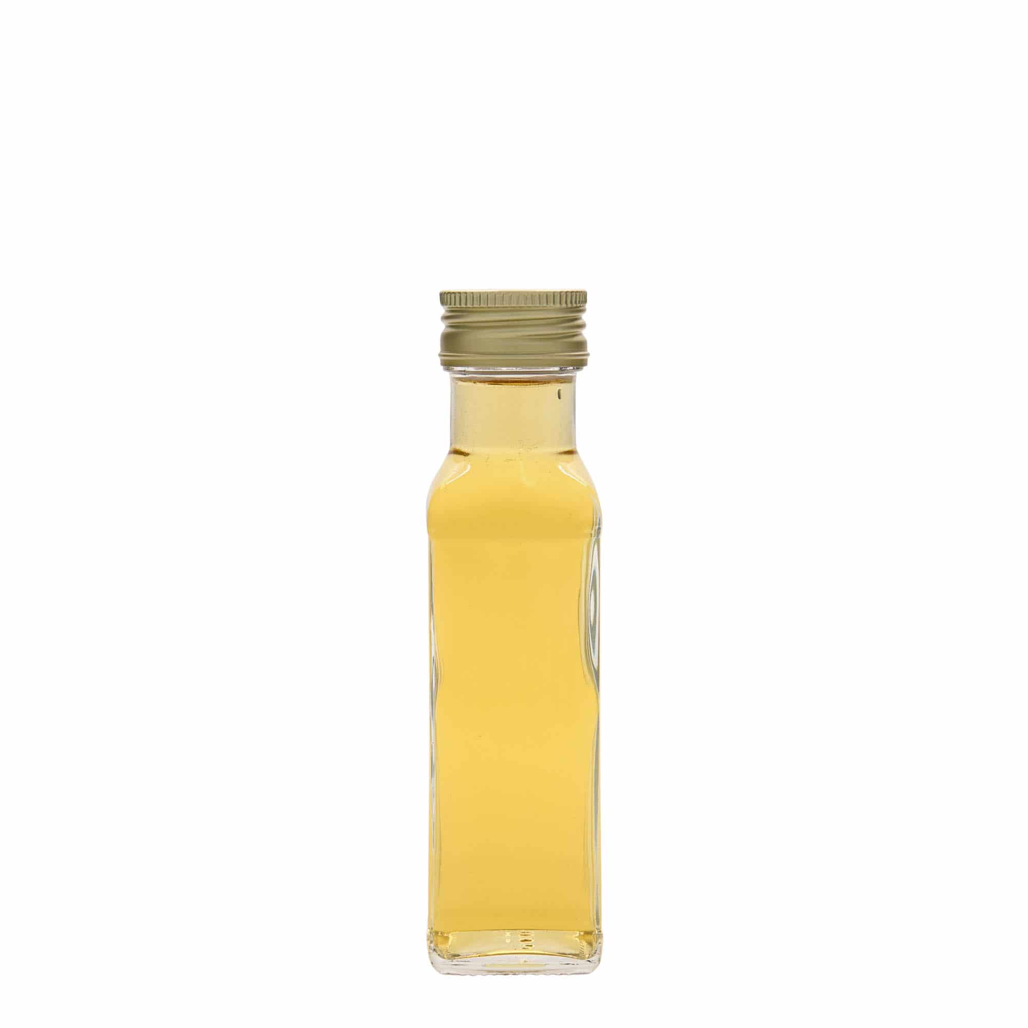 100 ml glasflaska 'Marasca', kvadratisk, mynning: PP 31,5