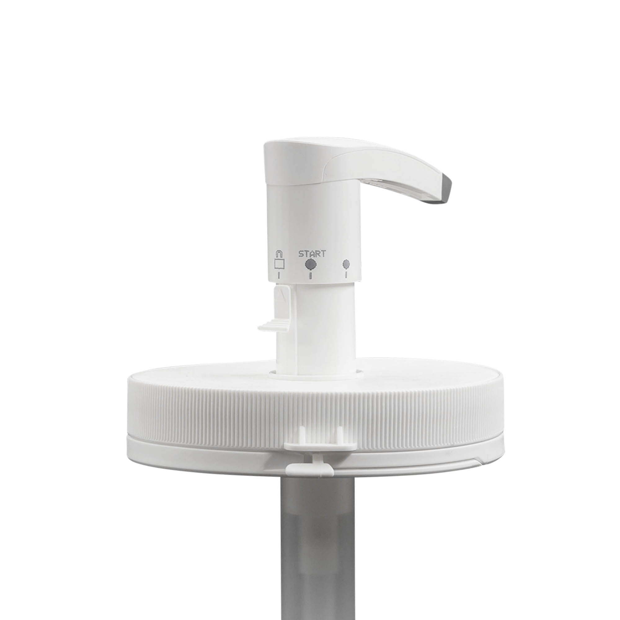 Dispenserpump för 1.240 ml 'Securibox', PE-plast, vit, för öppning: skruvlock
