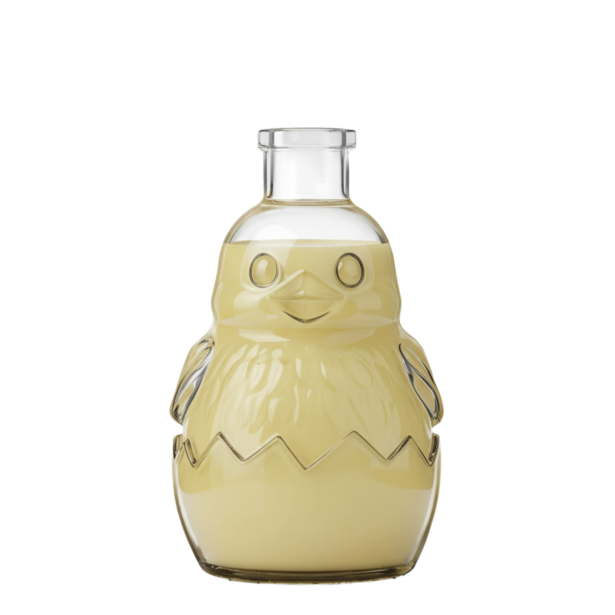 200 ml glasflaska 'Kyckling', öppning: kork