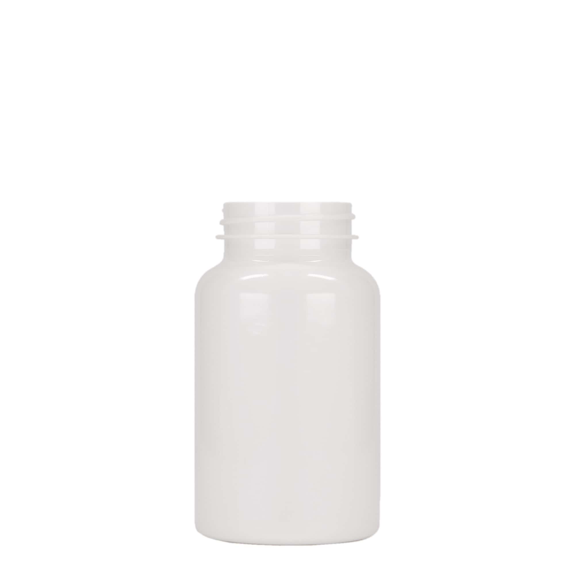 200 ml PET-flaska, plast, vit, öppning: 45/400