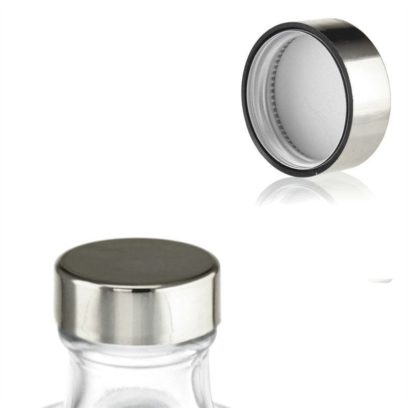 Skruvlock, ABS-plast, silver, för mynning: GPI 33/400 Skruvlock, ABS-plast, silver, för mynning: GPI 33/400