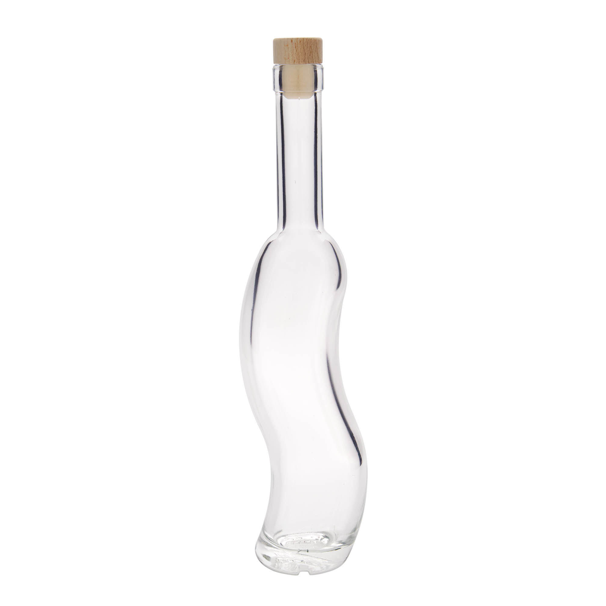 350 ml glasflaska 'La-Ola', halvrund, öppning: kork
