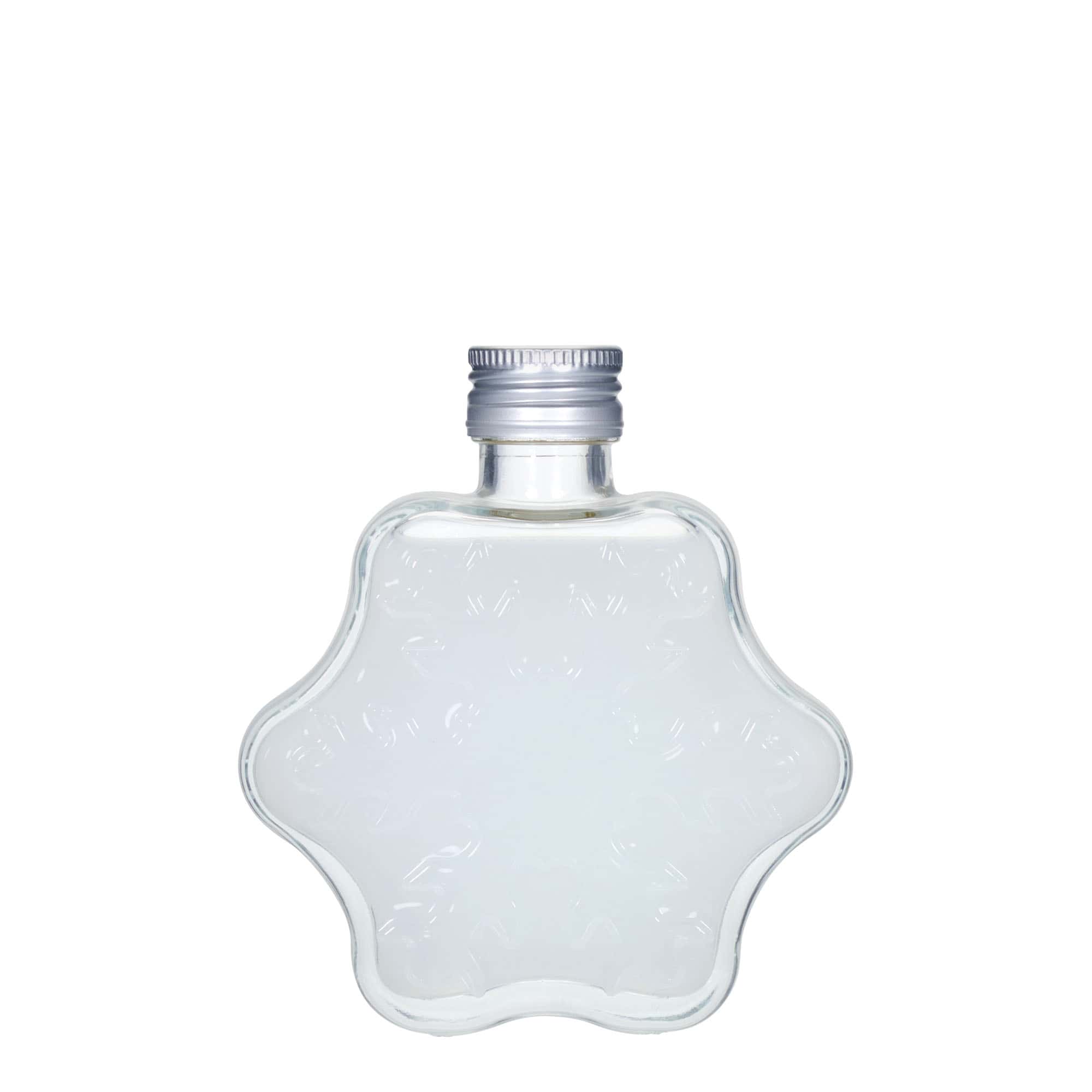 200 ml glasflaska 'Snöflinga', mun: PP 28