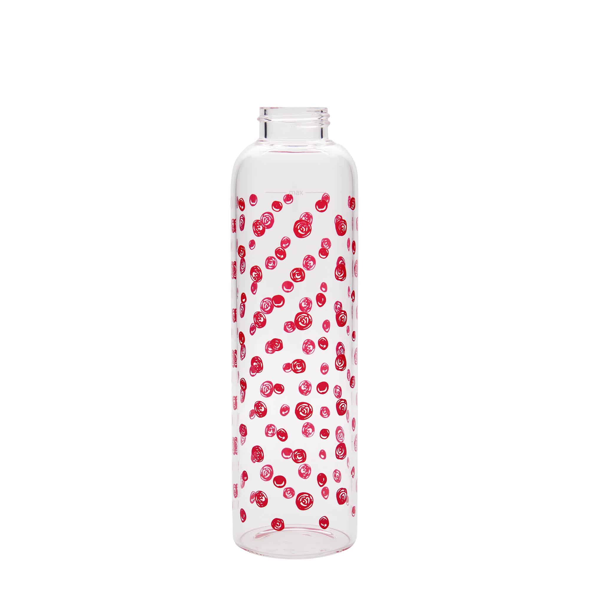 500 ml drickflaska 'Perseus - Röda prickar', öppning: skruvlock