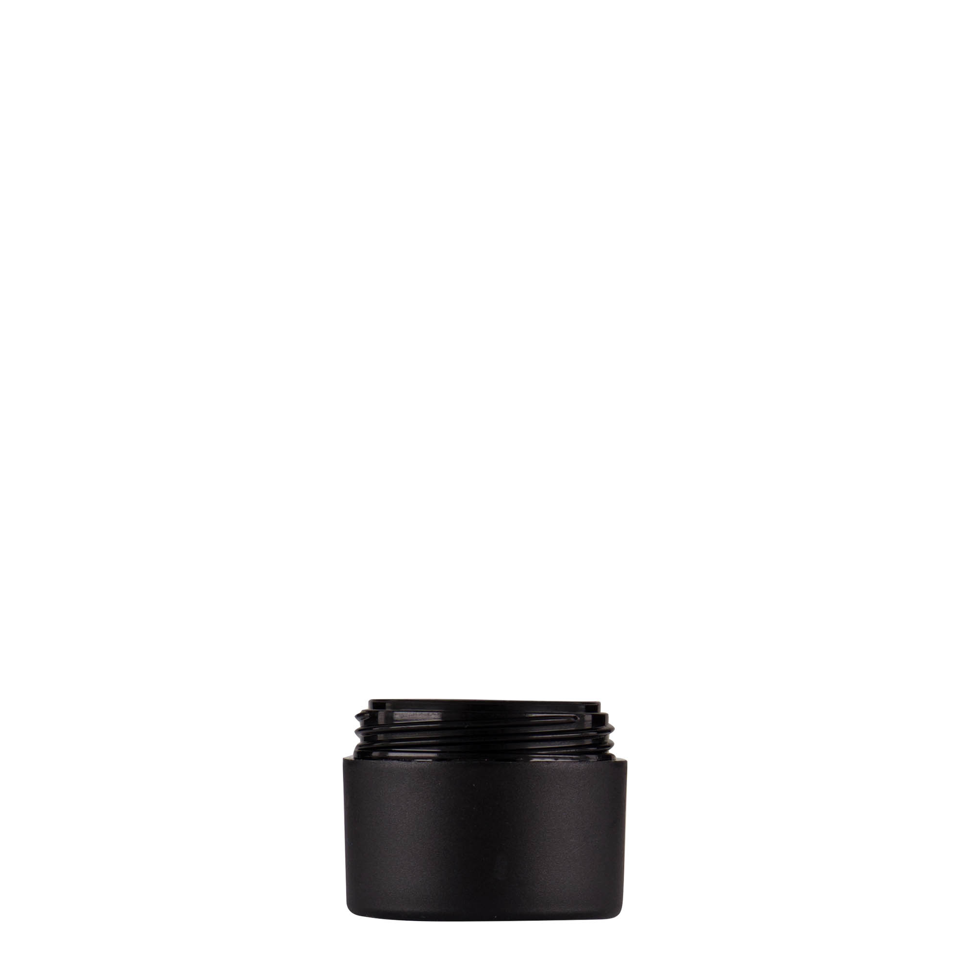5 ml plastburk 'Antonella', PP, svart, öppning: skruvlock 5 ml plastburk 'Antonella', PP, svart, öppning: skruvlock