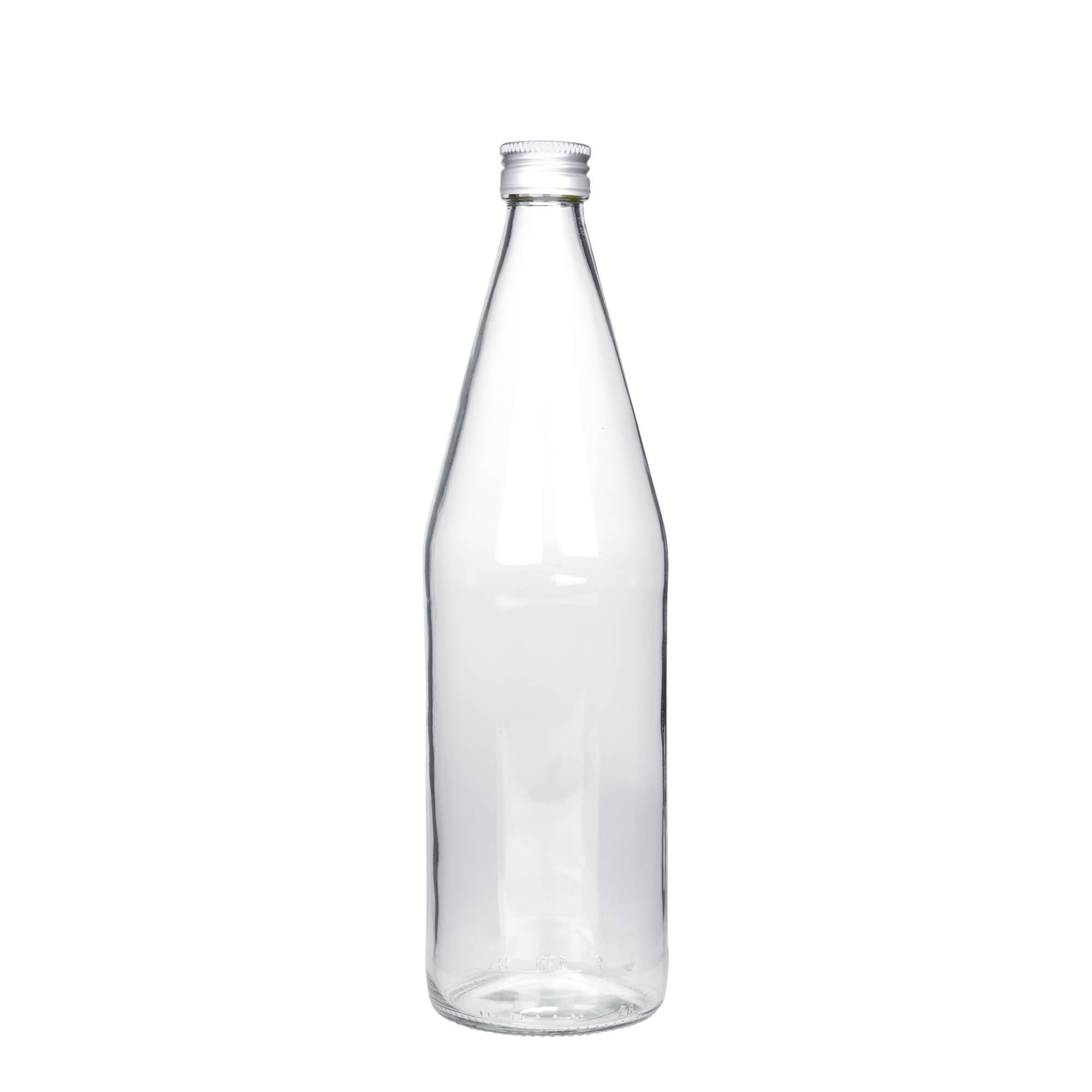750 ml universalflaska morotsform, glas, öppning: PP 28